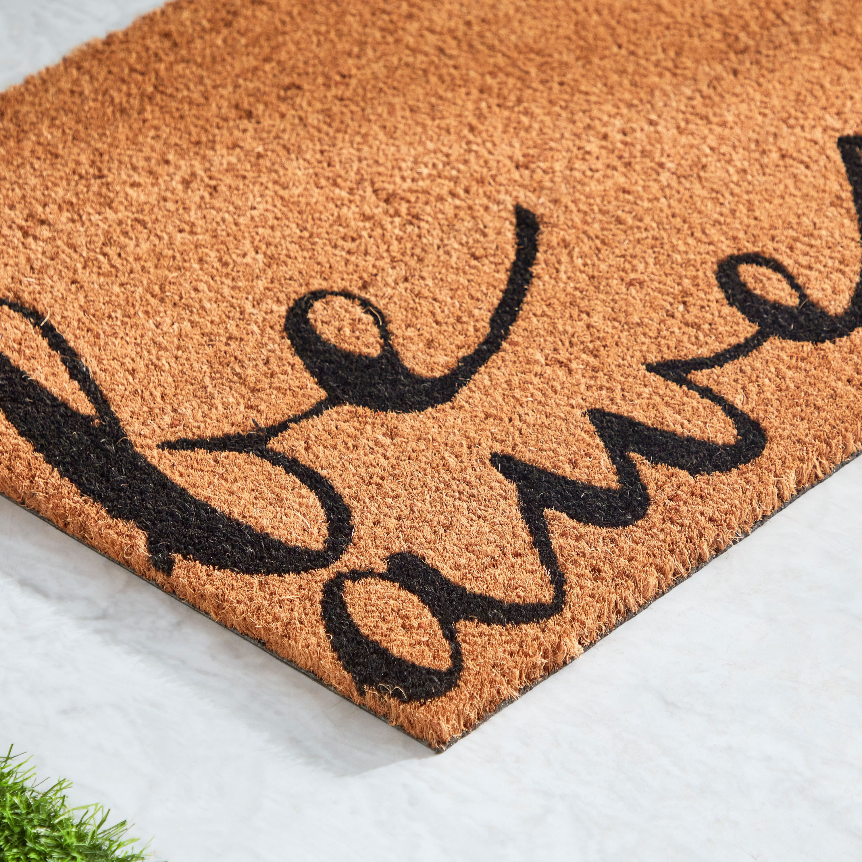سجادة باب من ألياف جوز الهند بظهر بي في سي وطبعات - 45x100 سم-hbxhomeware-hbxlivingroom-image-3