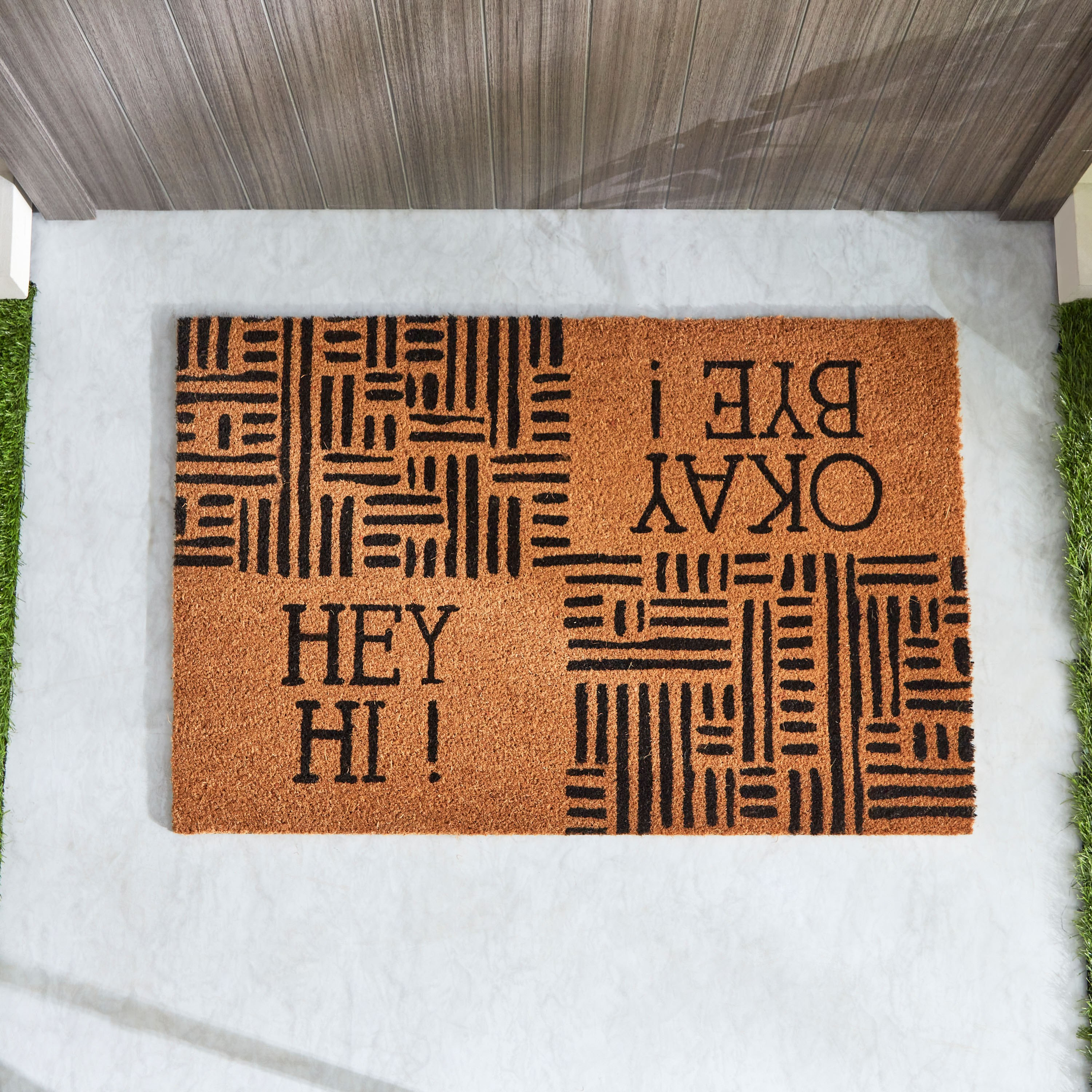 Okay Print Coir Doormat with PVC Back - 60x90 cm-hbxhomeware-hbxlivingroom-image-2