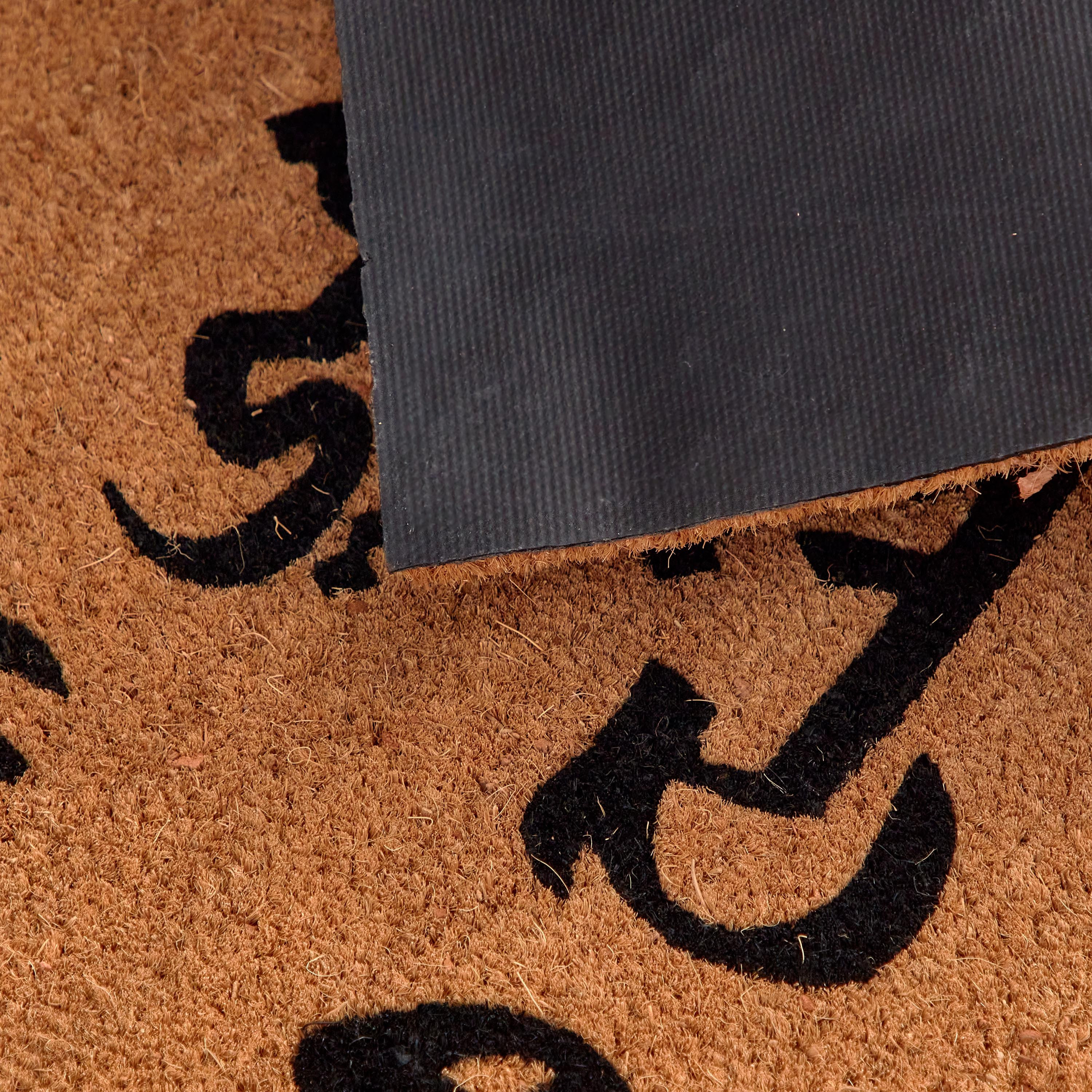 Smile Arabic Print Coir Doormat with PVC Back - 60x120 cm-hbxhomeware-hbxlivingroom-image-4