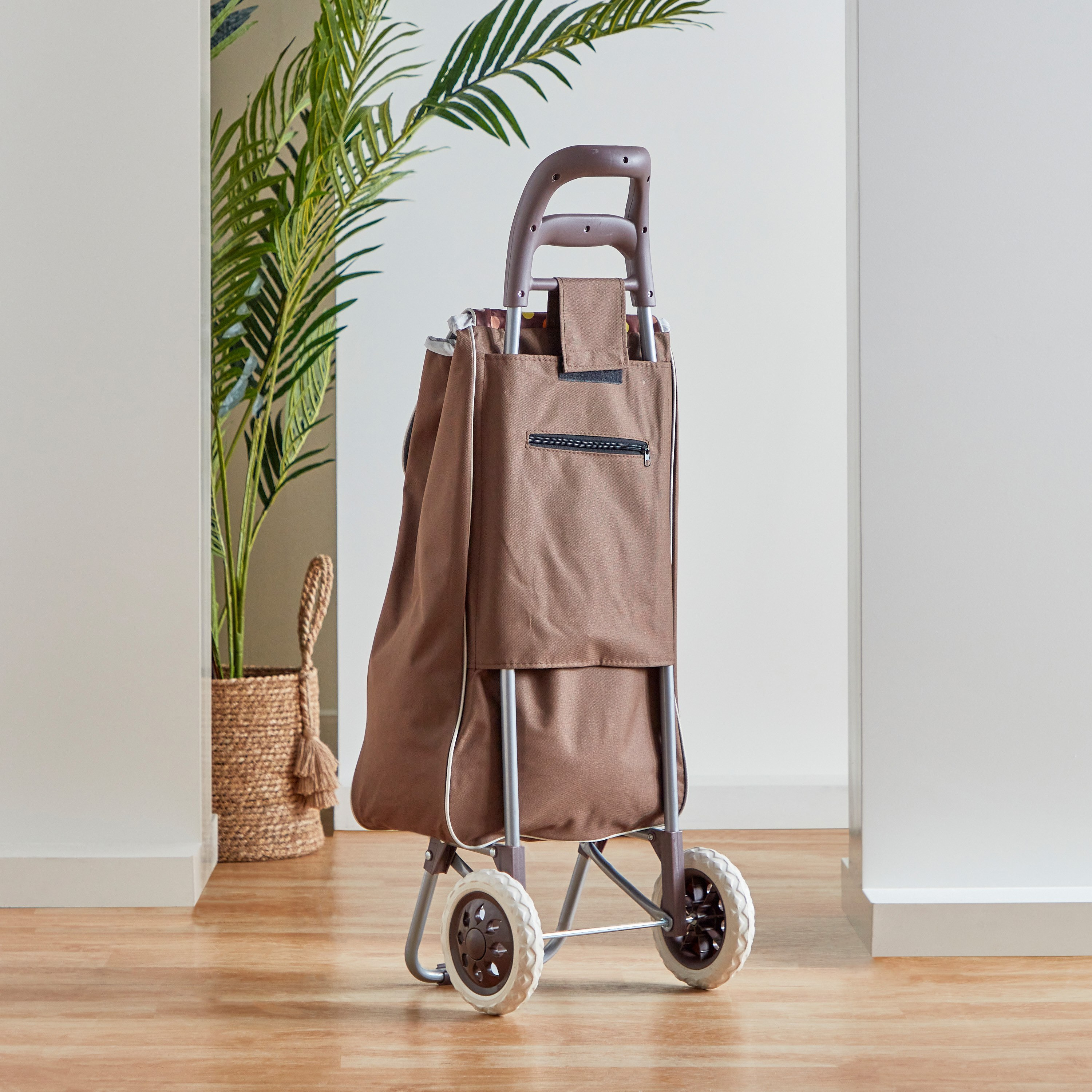 Amity Polka Dots Shopping Trolley with Wheels-hbxkitchen-kitchenware-kitchenaccessories-image-3
