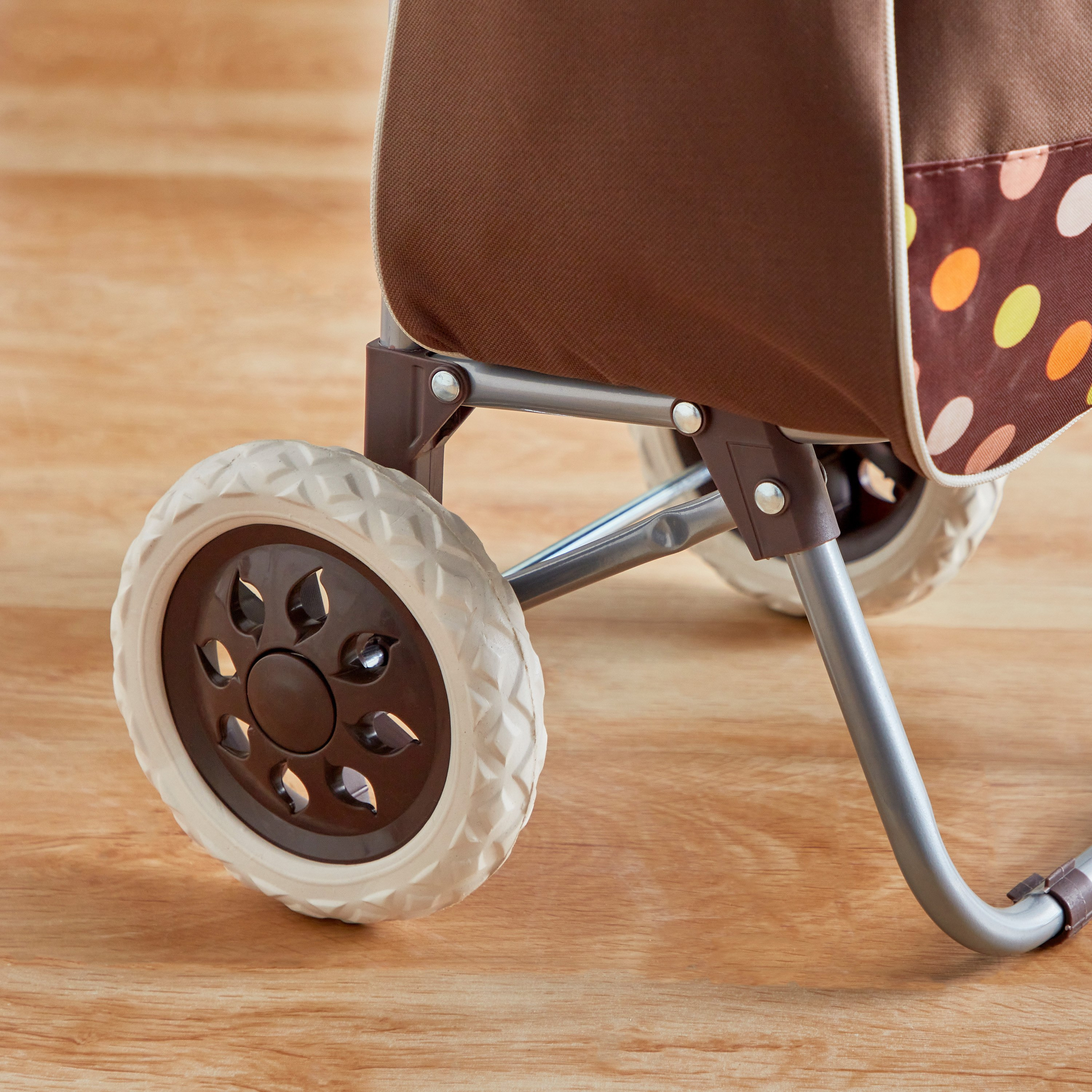 Amity Polka Dots Shopping Trolley with Wheels-hbxkitchen-kitchenware-kitchenaccessories-image-6