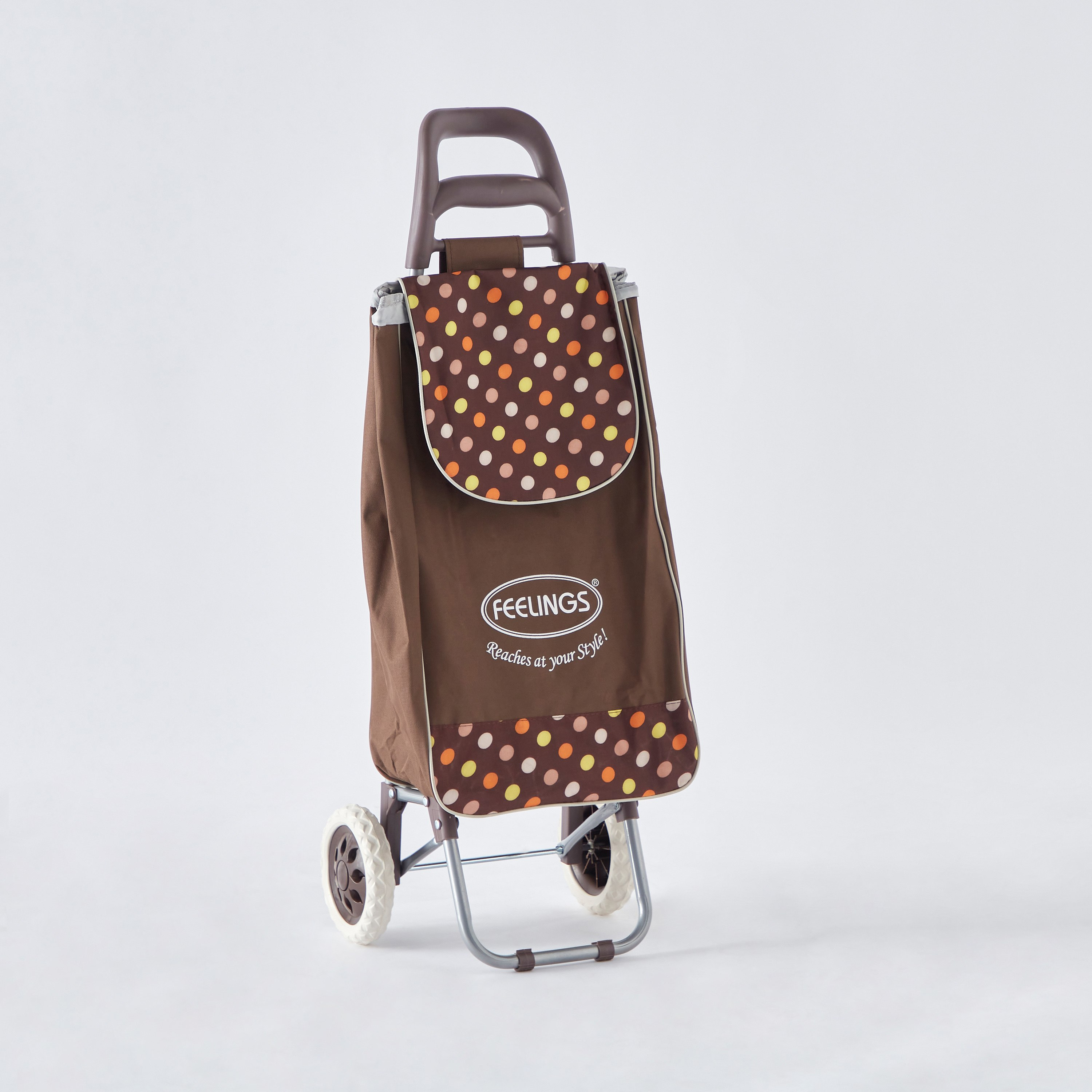 Amity Polka Dots Shopping Trolley with Wheels-hbxkitchen-kitchenware-kitchenaccessories-image-8