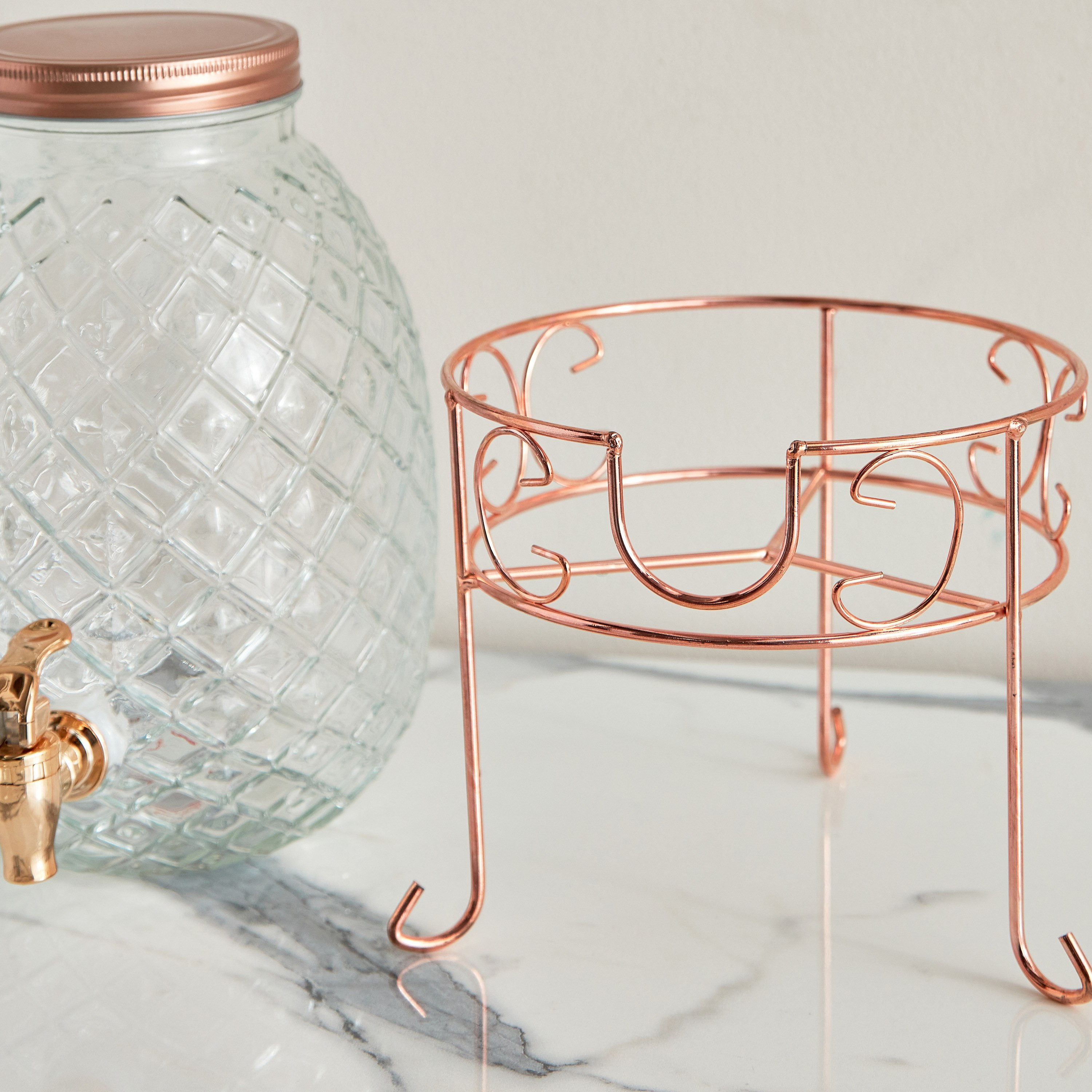 موزع مشروبات زجاجي بتصميم أناناس مع حامل من أميتي - 4 لتر-hbxhomeware-hbxkitchen-image-4