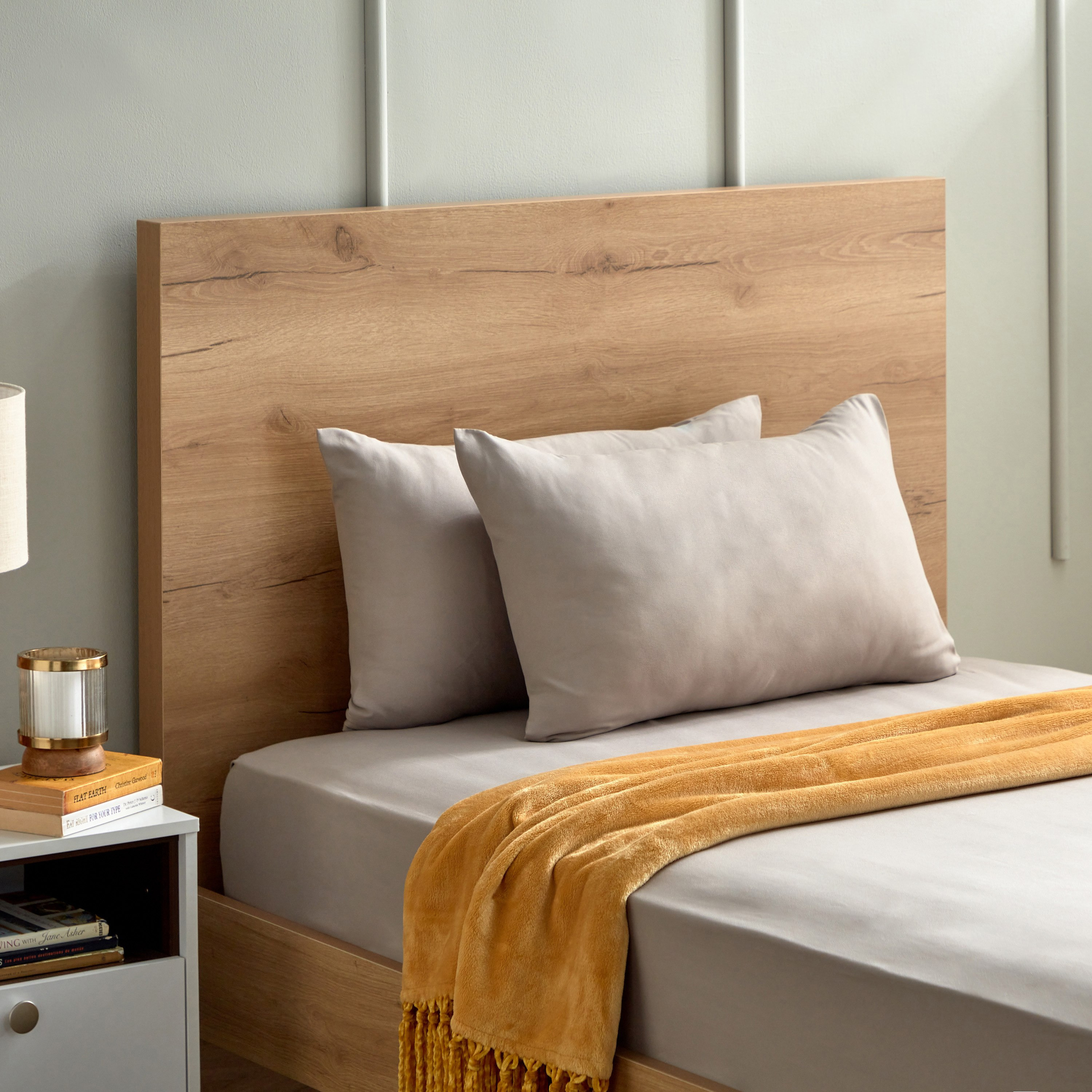 Derby 2-Piece Solid Microfibre Pillowcase Set - 45x70 cm-hbxhomeware-hbxbedroom-image-1