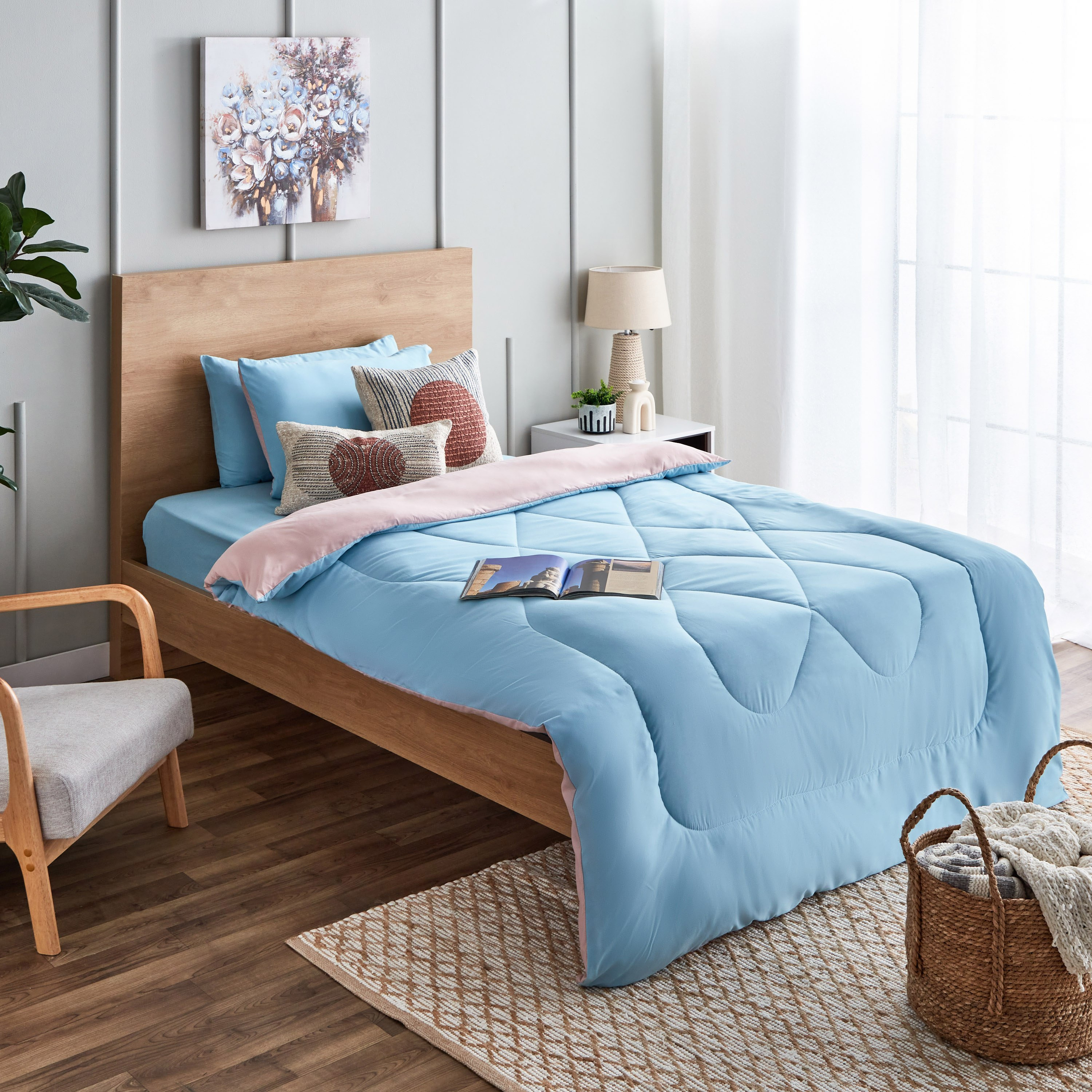 طقم لحاف توين ألياف دقيقة يستخدم على الوجهين قطعتين من ديربي - 160x220 سم-hbxhomeware-hbxdecorandfurnishings-image-8