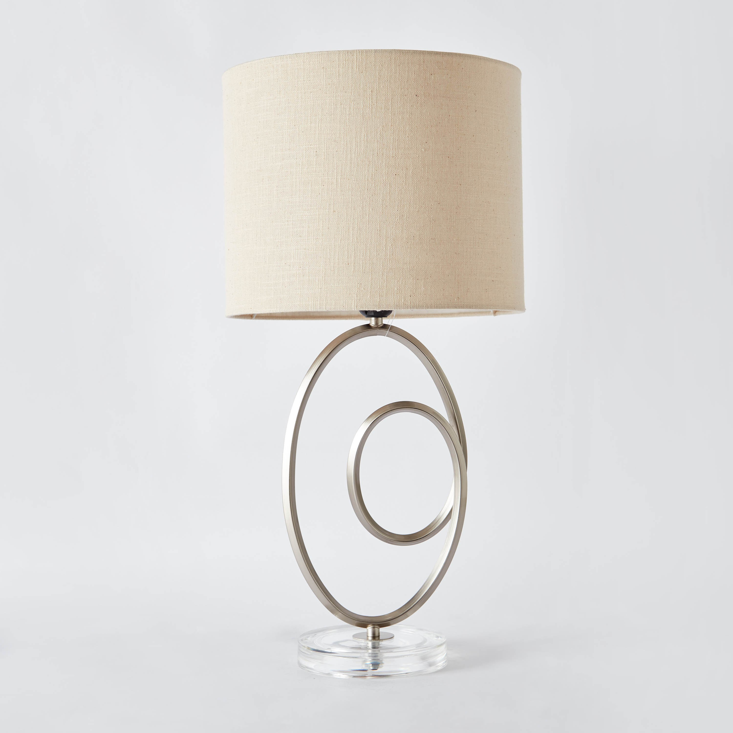 مصباح طاولة معدني بغطاء من دنفر - 28x28x55 سم-hbxlivingroom-lighting-tablelamps-image-6