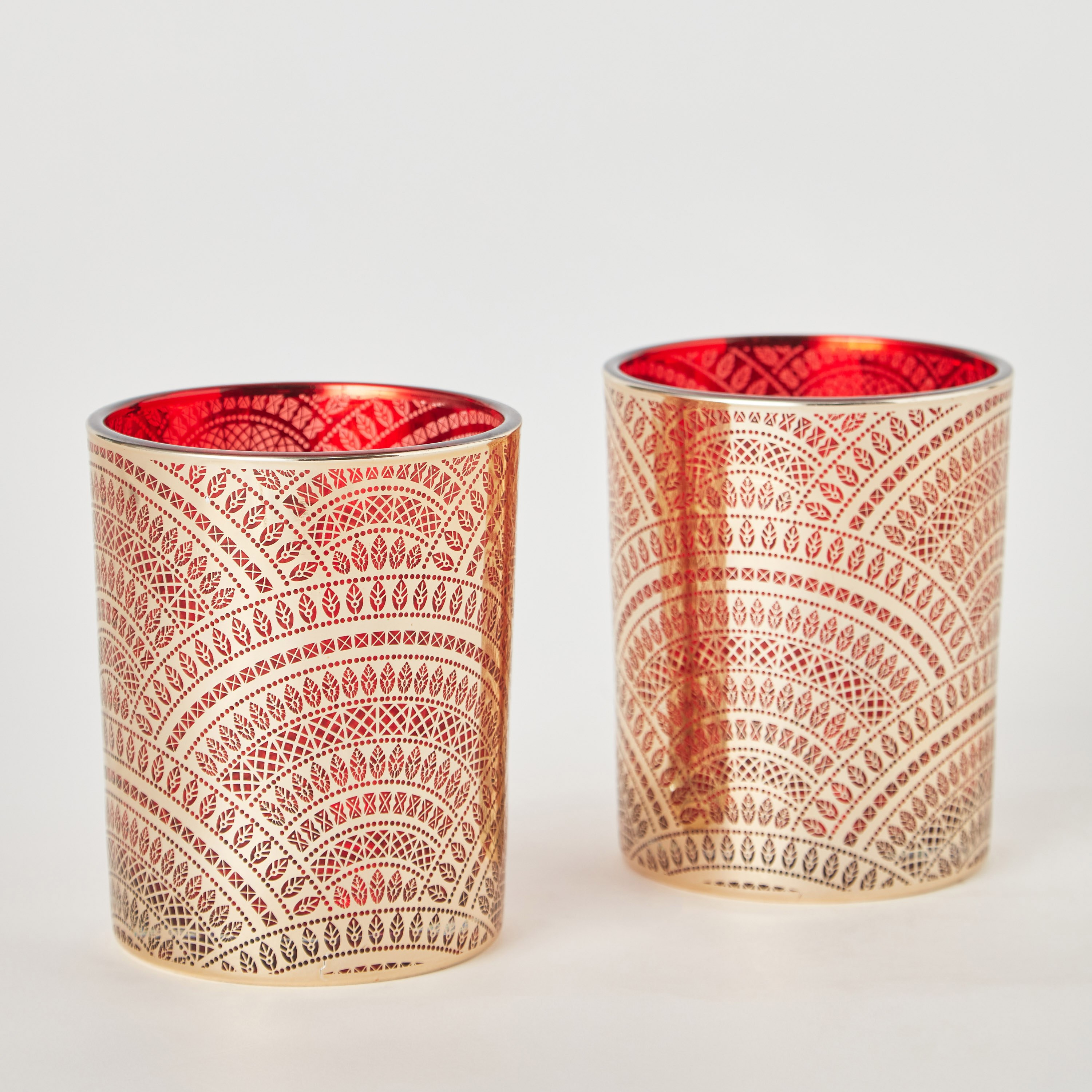 طقم حامل شموع زجاجي قطعتين من ديكسي - 10x12.5 سم-hbxlivingroom-decorandaccessories-candleholders-image-4