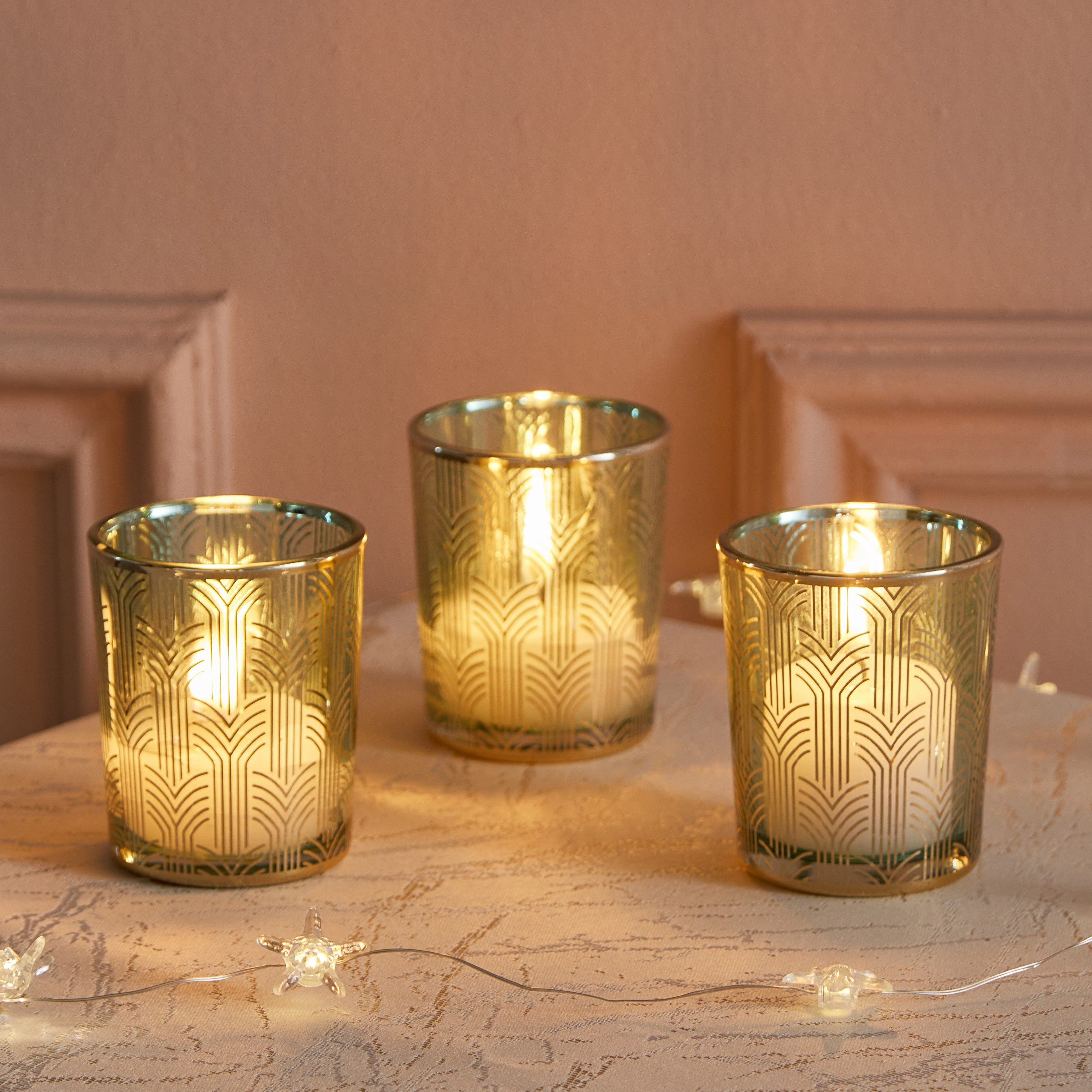 Dexi 3-Piece Glass Candleholder Set - 5.5x6.5 cm-hbxlivingroom-decorandaccessories-candleholders-image-1