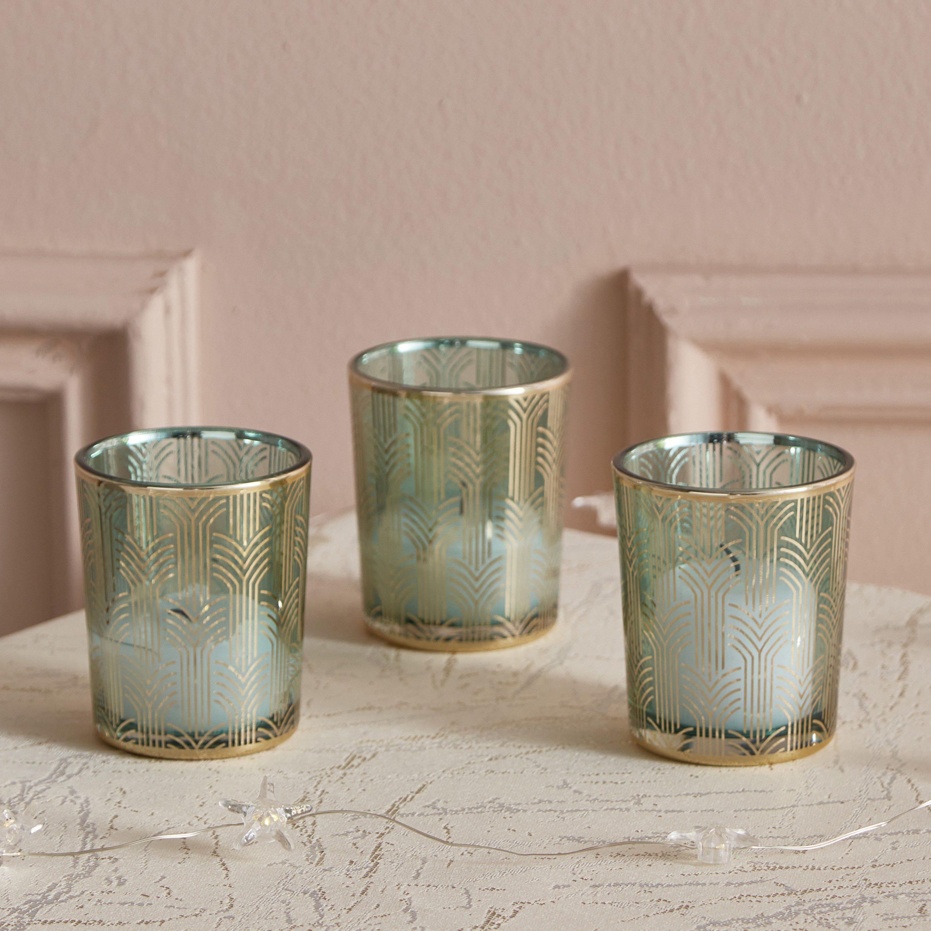 Dexi 3-Piece Glass Candleholder Set - 5.5x6.5 cm-hbxlivingroom-decorandaccessories-candleholders-image-2