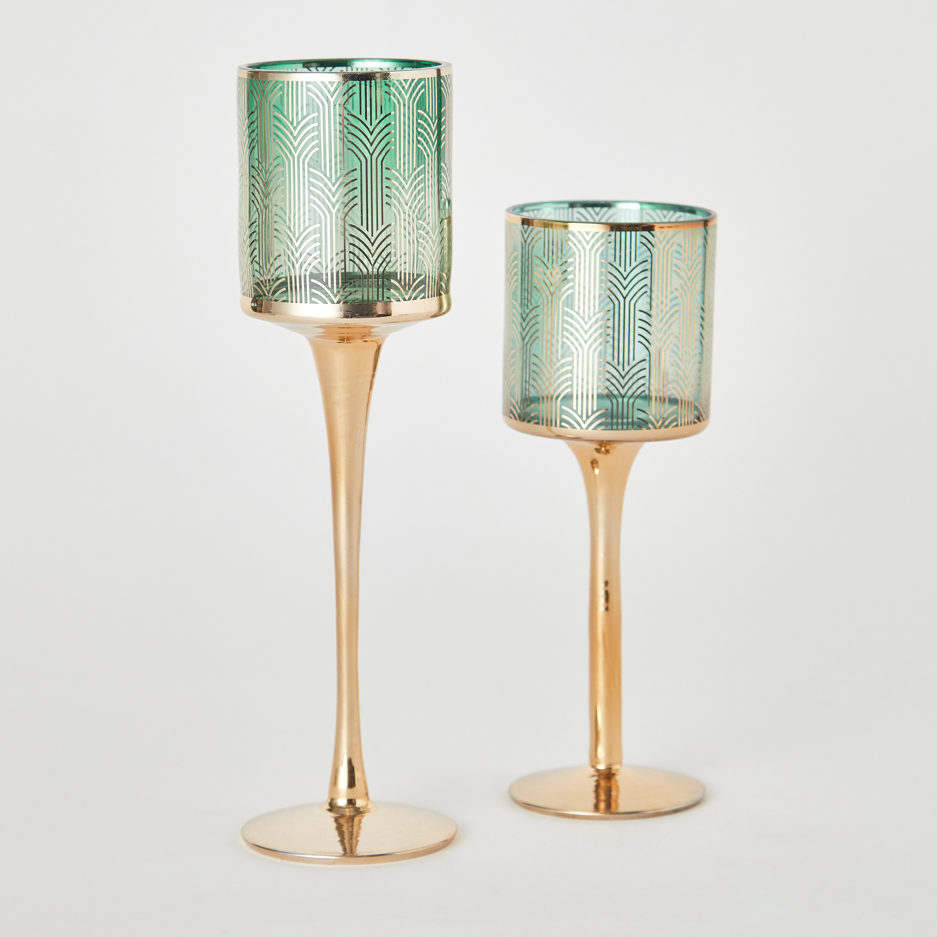 طقم حاملات شموع زجاج قطعتين من ديكسي-hbxlivingroom-decorandaccessories-candleholders-image-5