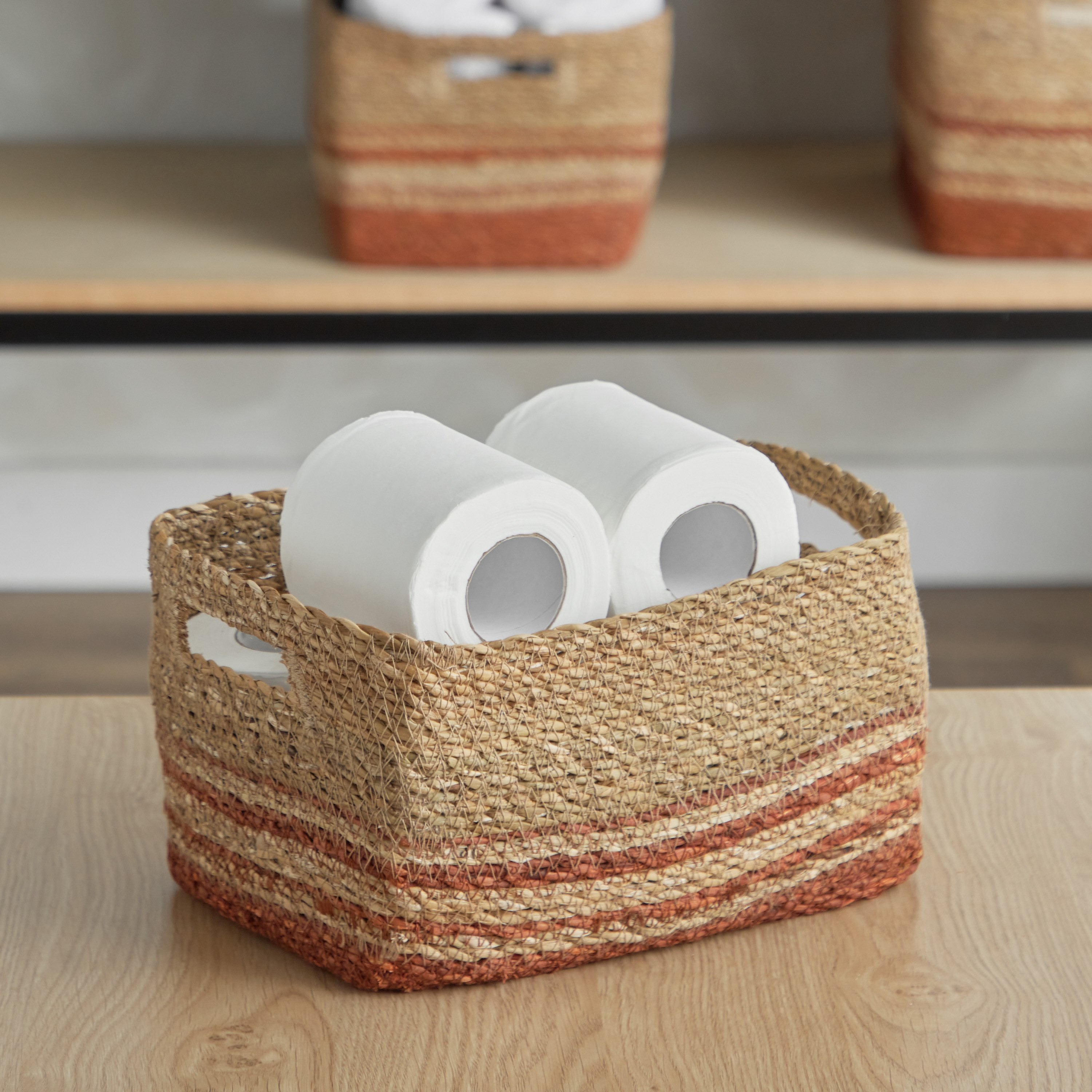 Naturaloom Rectangular Storage Basket - 28x18x16 cm-hbxbedroom-bedroomaccessories-bedroomstorage-image-1