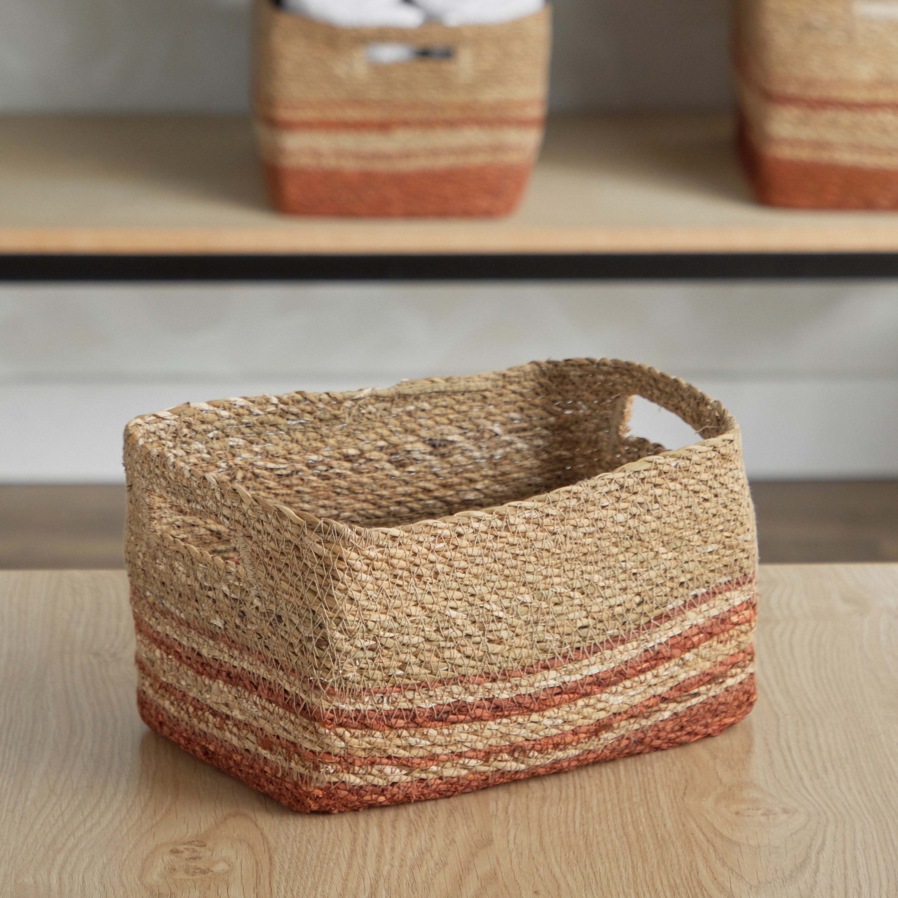 Naturaloom Rectangular Storage Basket - 28x18x16 cm-hbxbedroom-bedroomaccessories-bedroomstorage-image-2