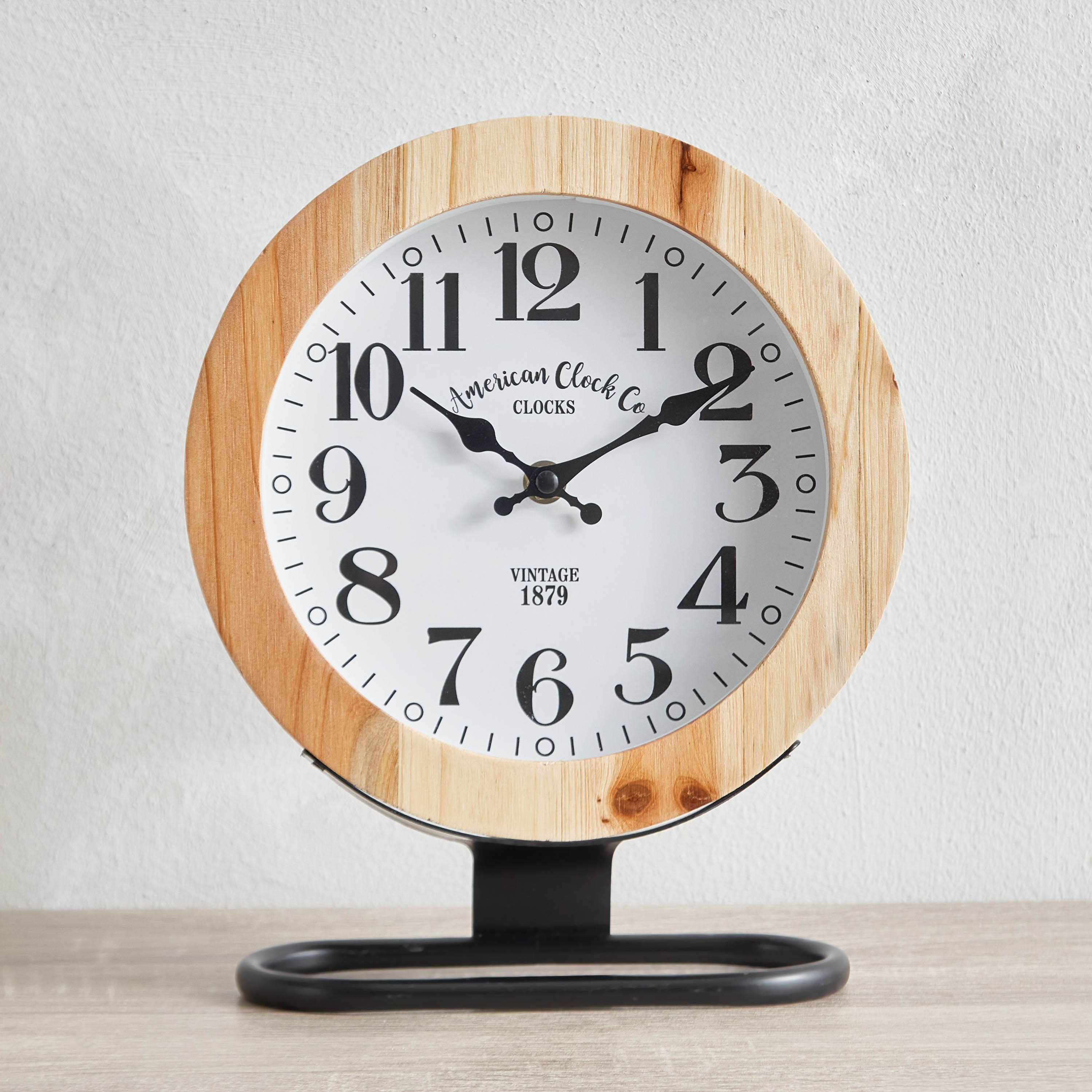 ساعة طاولة خشبية من سانتياجو - 22.5x27.5x8 سم-hbxhomeware-hbxdecorandfurnishings-image-2