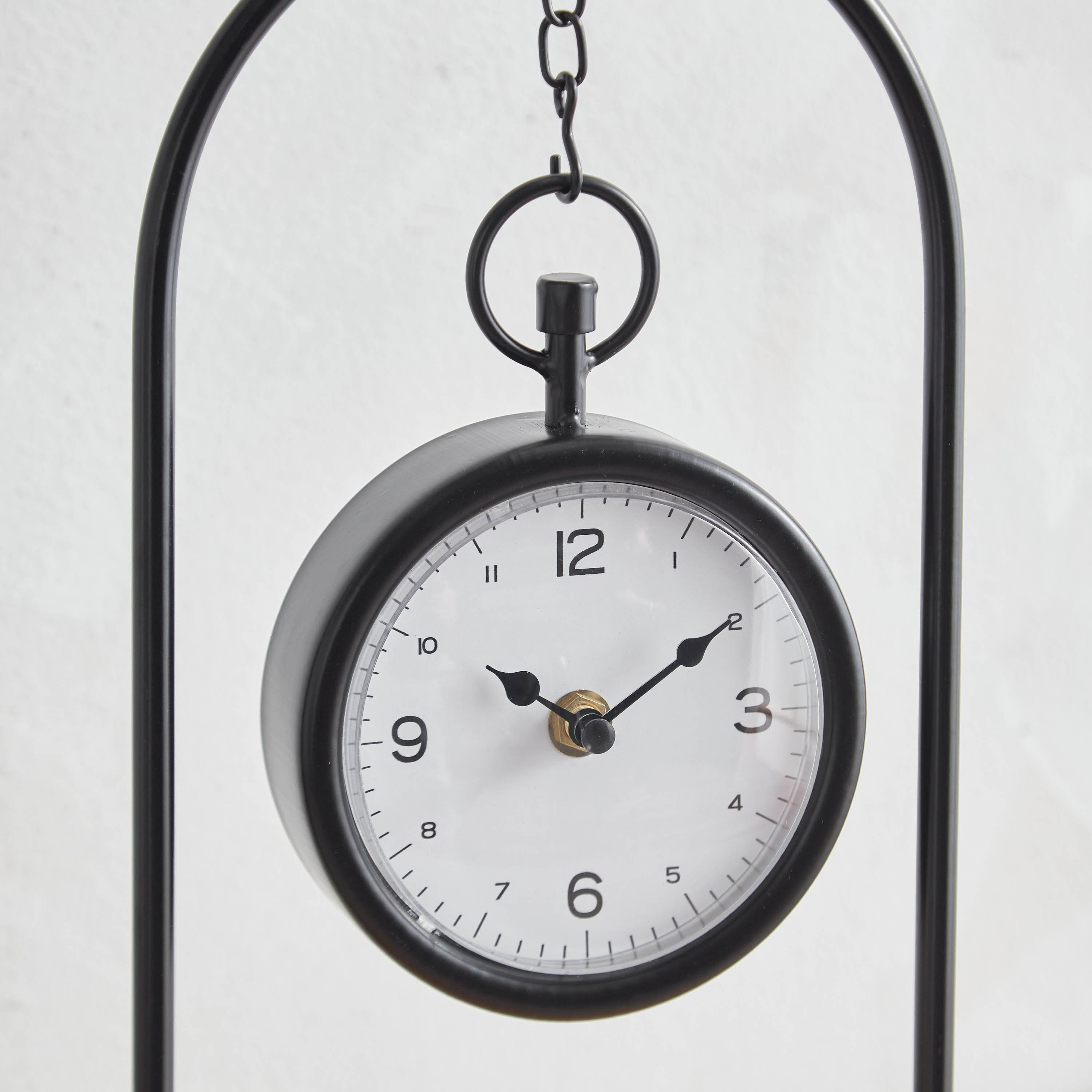 ساعة طاولة معدن من سانتيغو - 22x10x34.5 سم-hbxhomeware-hbxdecorandfurnishings-image-4
