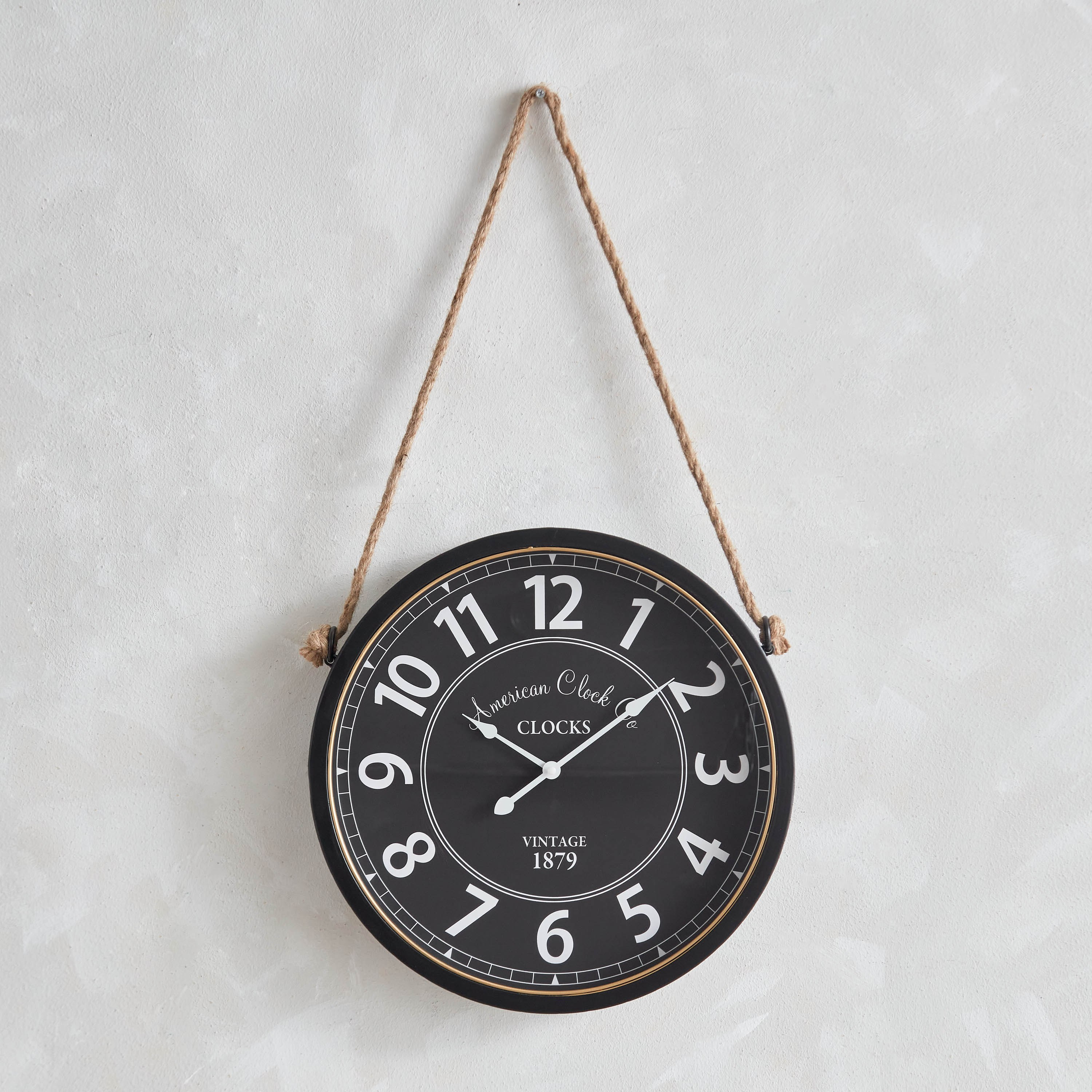 Santiago Metal Wall Clock with Rope - 40x65x6 cm-hbxhomeware-hbxdecorandfurnishings-image-2