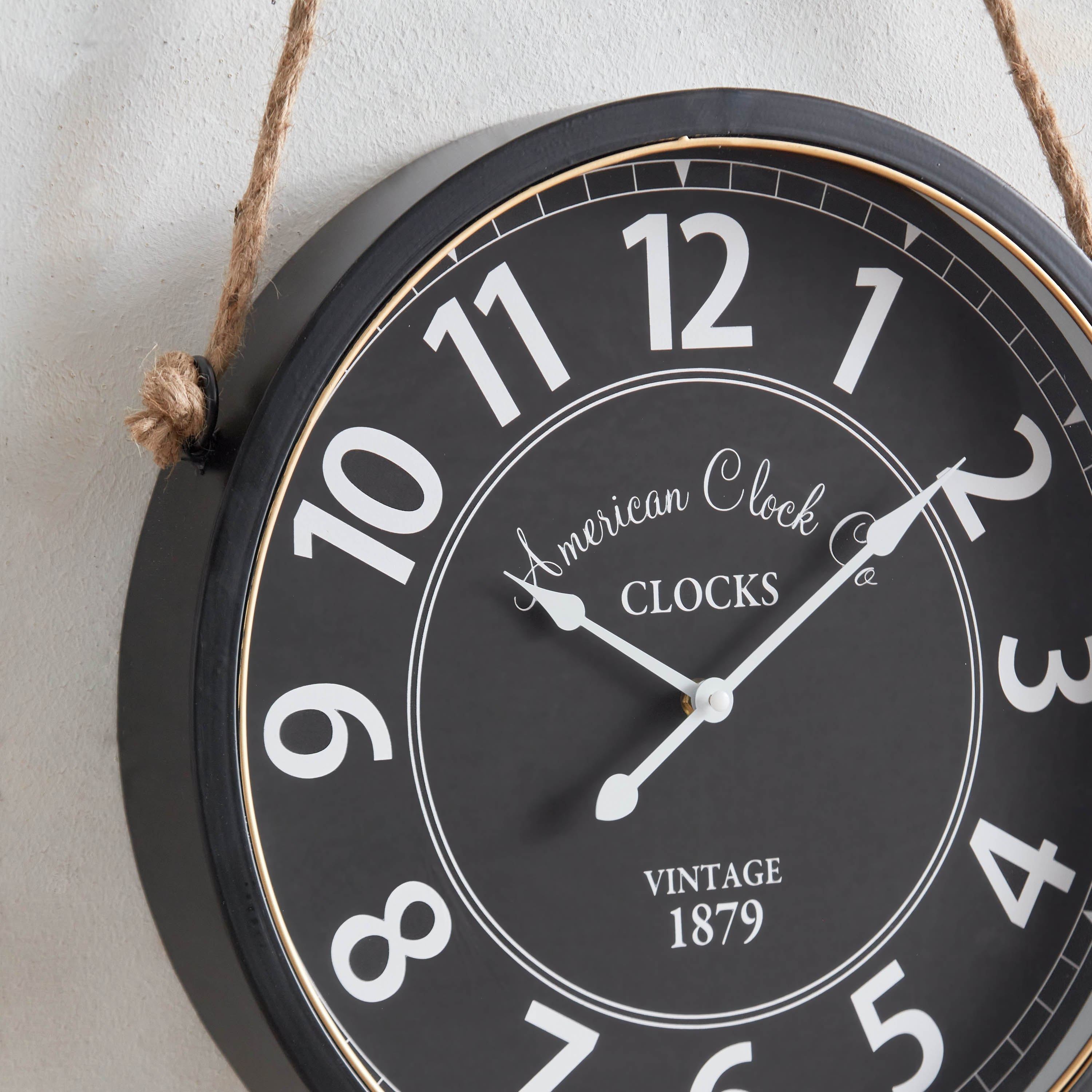 Santiago Metal Wall Clock with Rope - 40x65x6 cm-hbxhomeware-hbxdecorandfurnishings-image-3