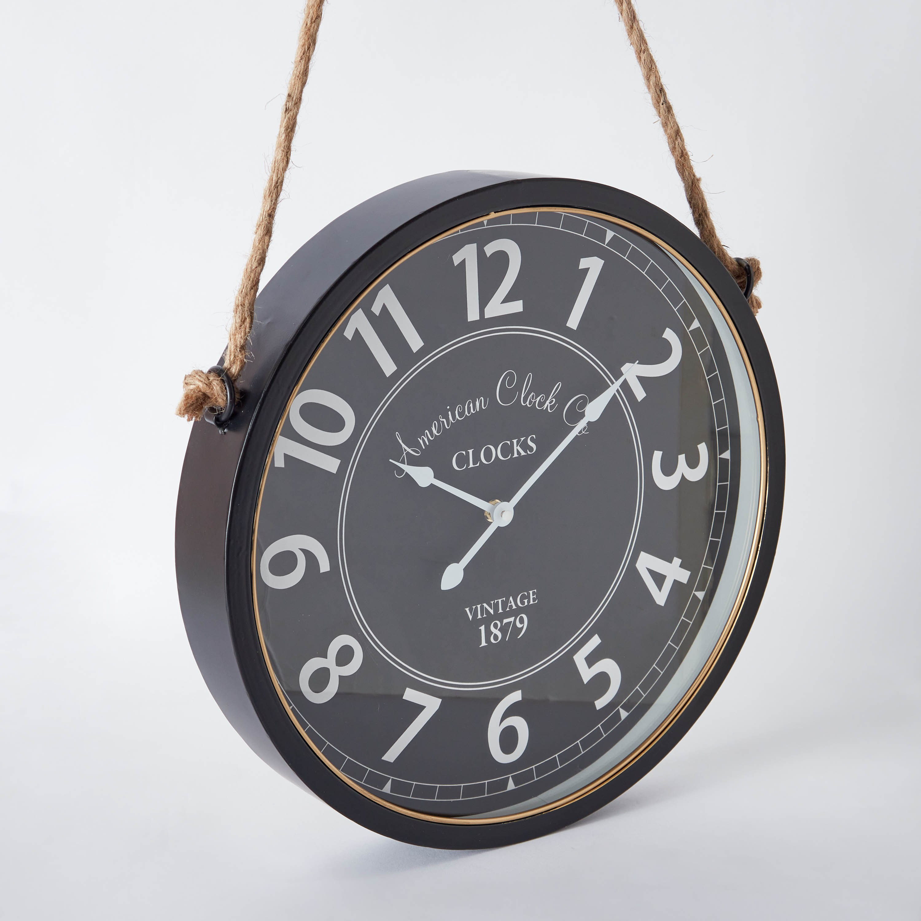 Santiago Metal Wall Clock with Rope - 40x65x6 cm-hbxhomeware-hbxdecorandfurnishings-image-5