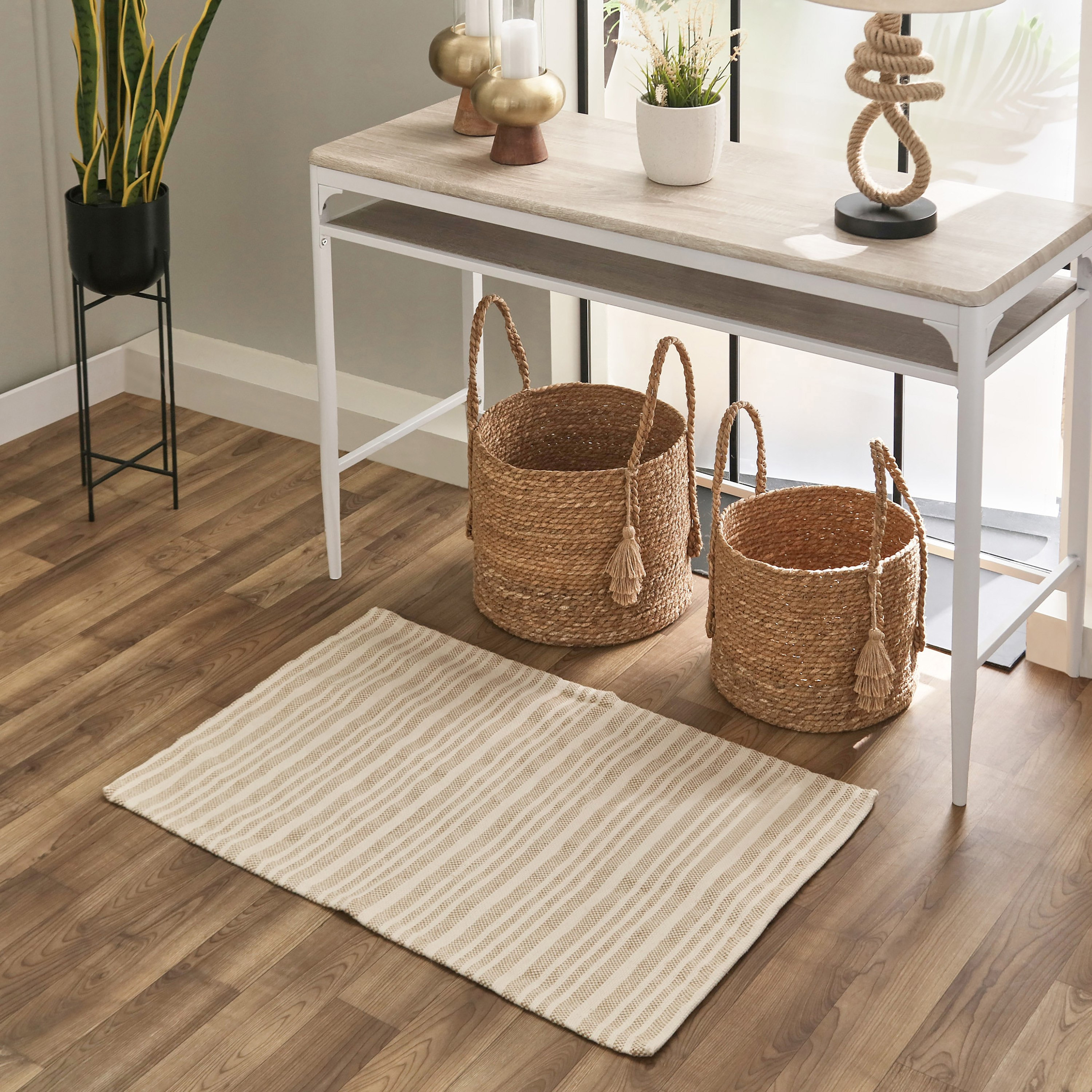 سجادة دوري من الجوت والقطن من تيكستورا تيرينو - 60x90 سم-hbxdecorandfurnishings-floorcoverings-rugs-image-1