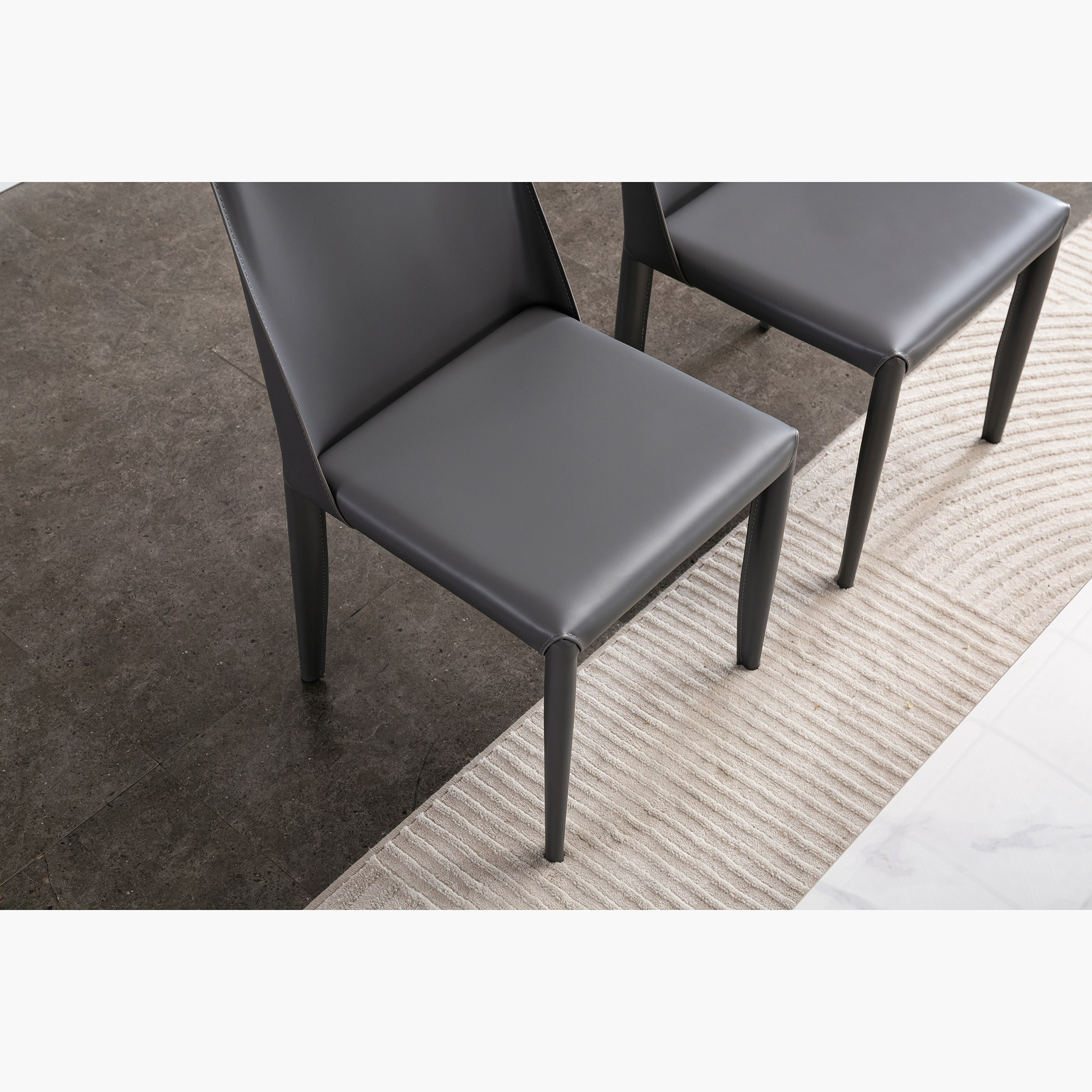 طقم سفرة من الحجر الملبد 6 مقاعد من آكرا-hbxfurniture-diningtablesandsets-diningsets-sixseater-image-13