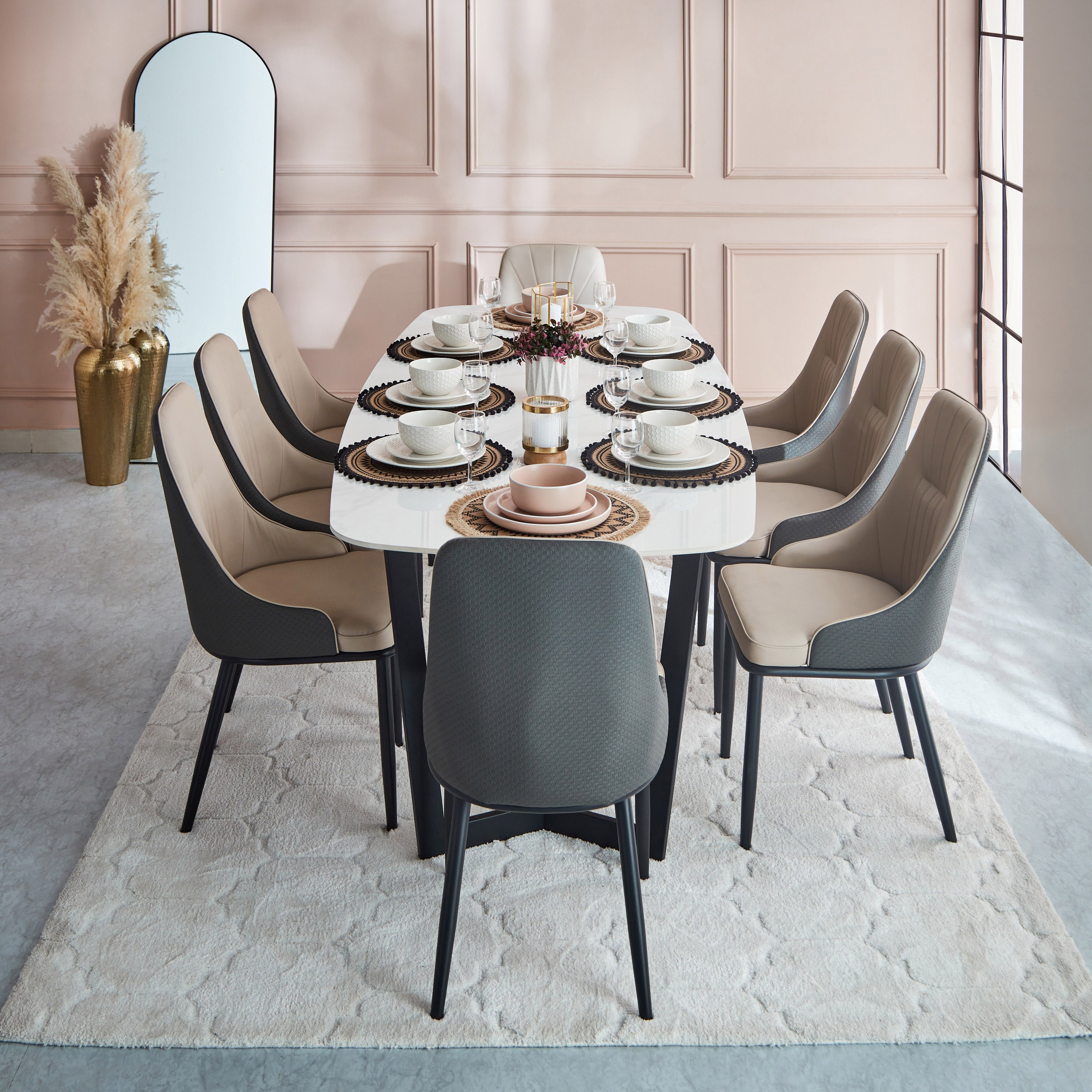 Barcelona 8-Seater Sintered Stone Dining Set-hbxfurniture-diningtablesandsets-diningsets-eightseater-image-16