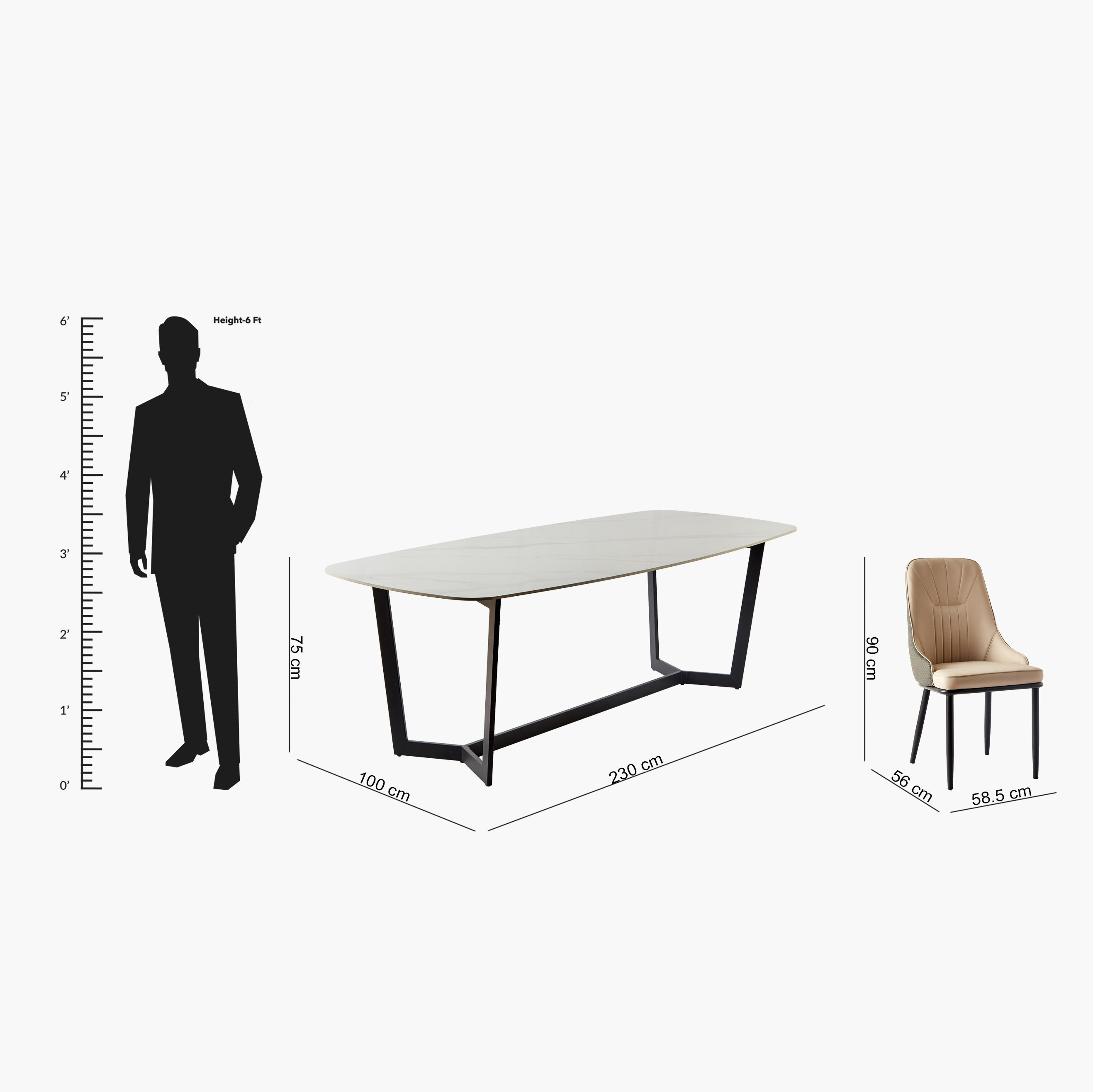 Barcelona 8-Seater Sintered Stone Dining Set-hbxfurniture-diningtablesandsets-diningsets-eightseater-image-19