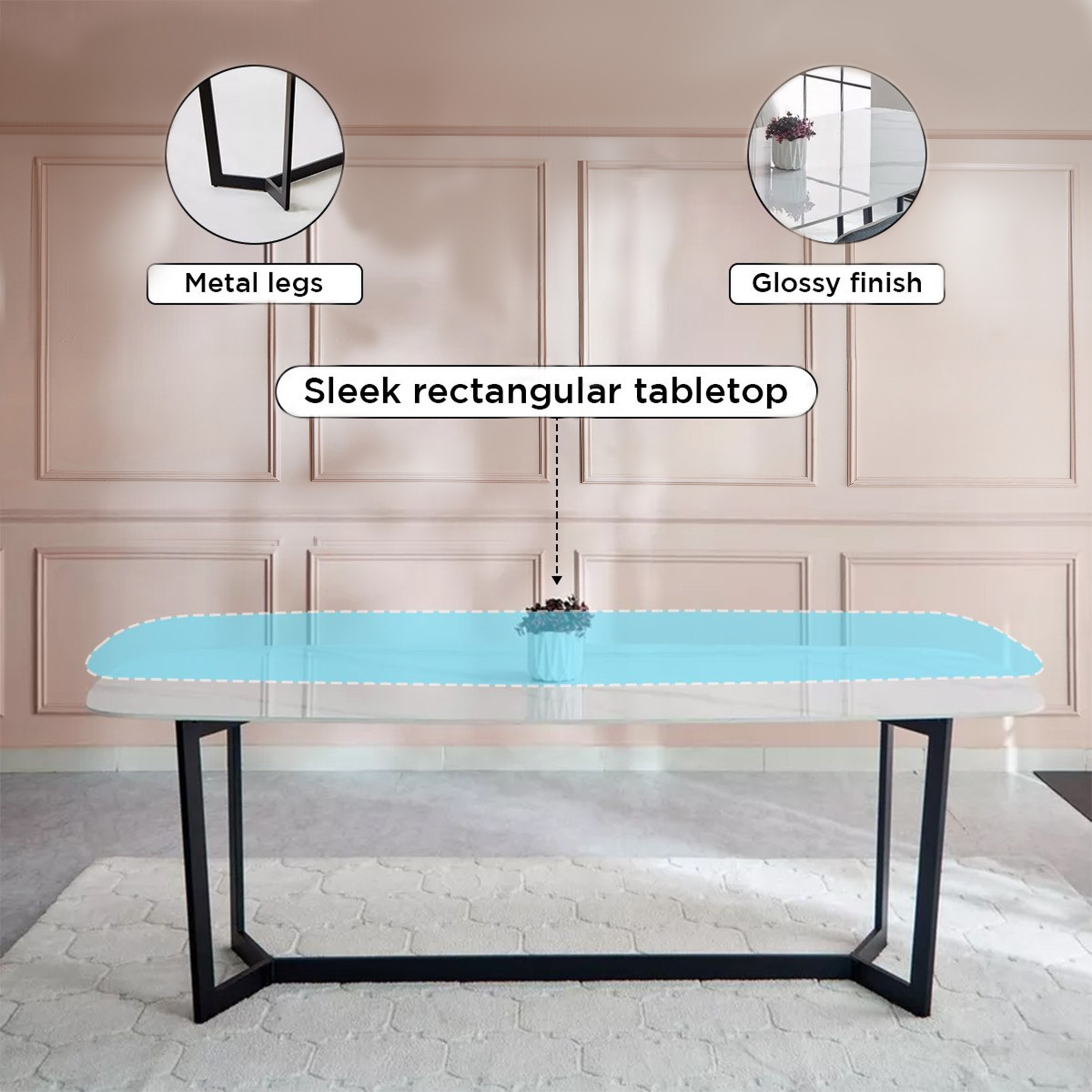 Barcelona 8-Seater Sintered Stone Dining Set-hbxfurniture-diningtablesandsets-diningsets-eightseater-image-5