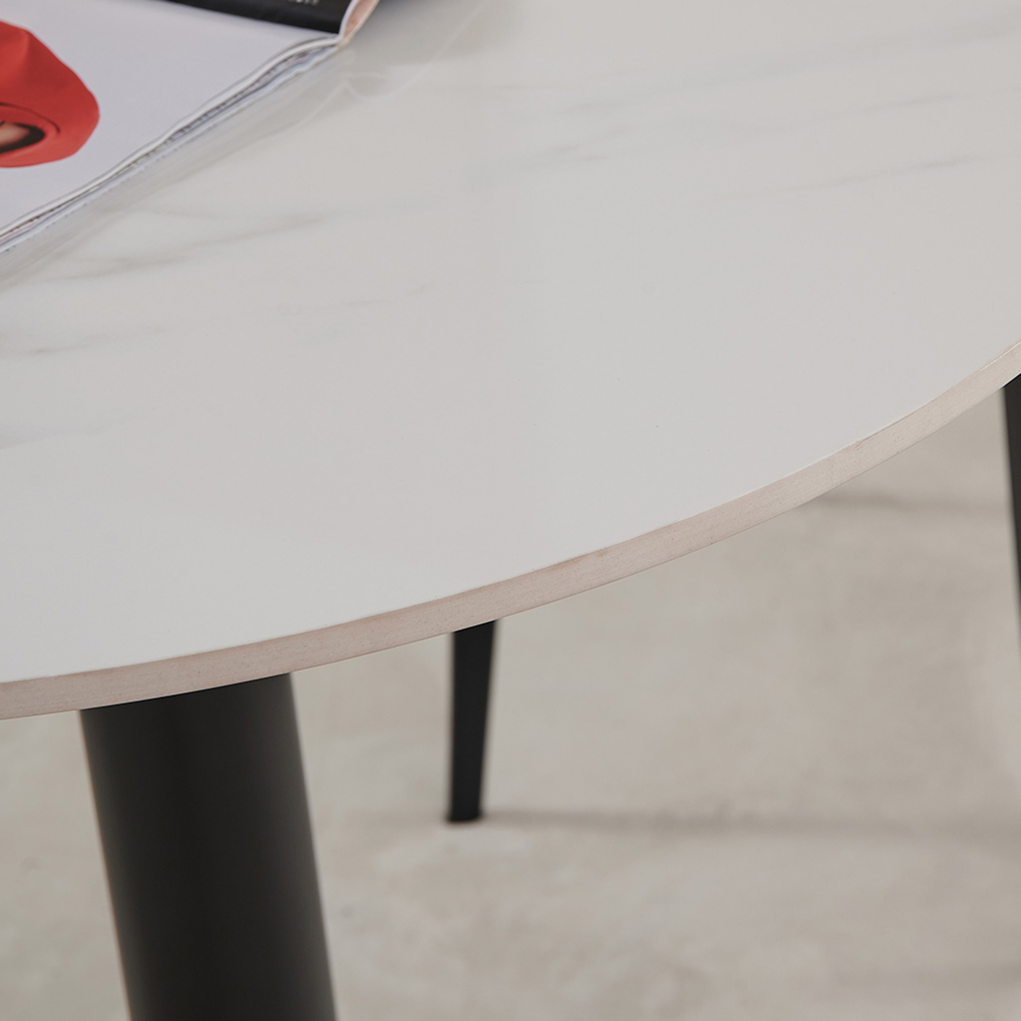 Marwell Round 2-Seater Sintered Stone Top Dining Table-hbxdiningroom-diningtablesandsets-diningtables-twoseater-image-2