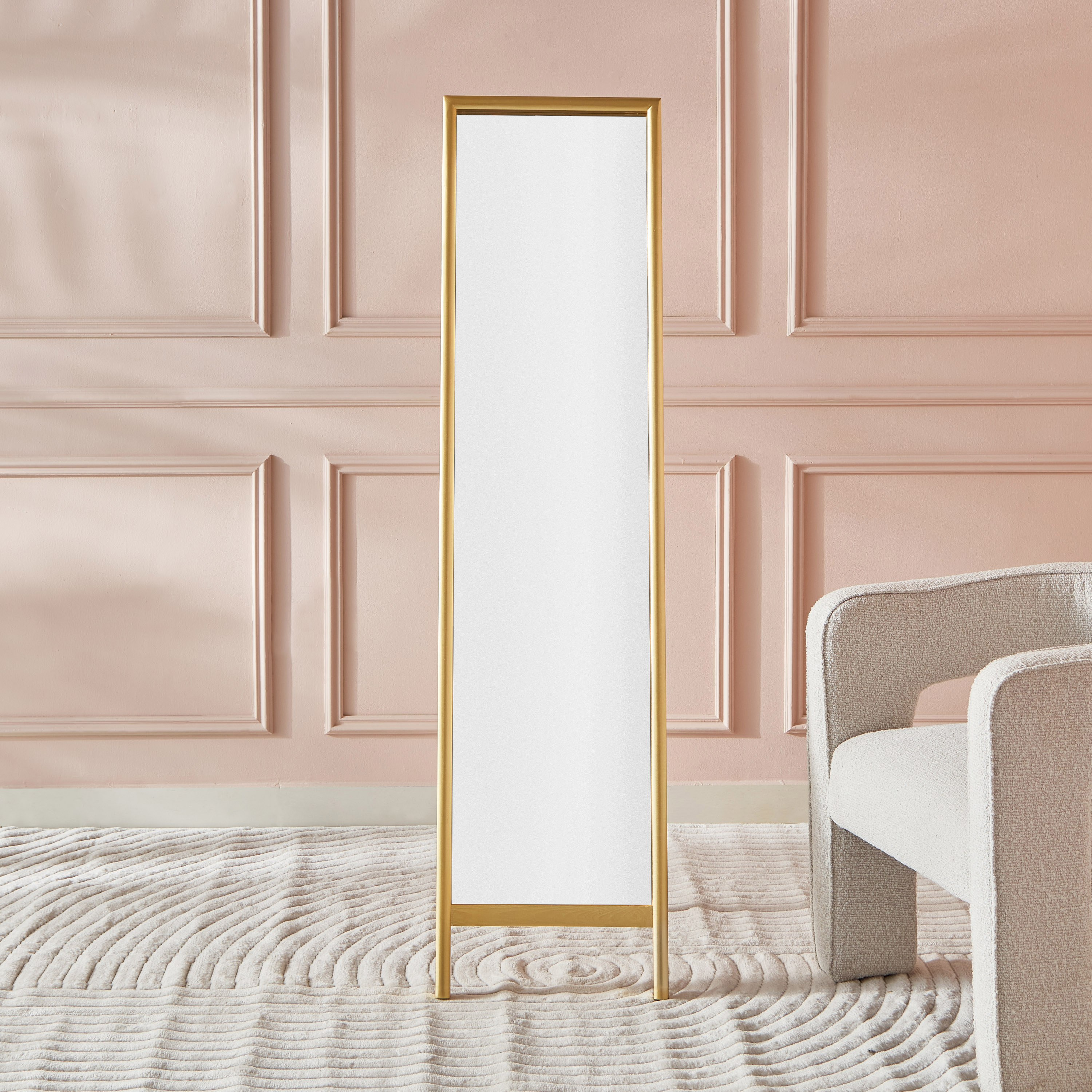 مرآة قائمة بإطار خشبي كبير من رضا - 40x160 سم-hbxhomeware-hbxdecorandfurnishings-image-2