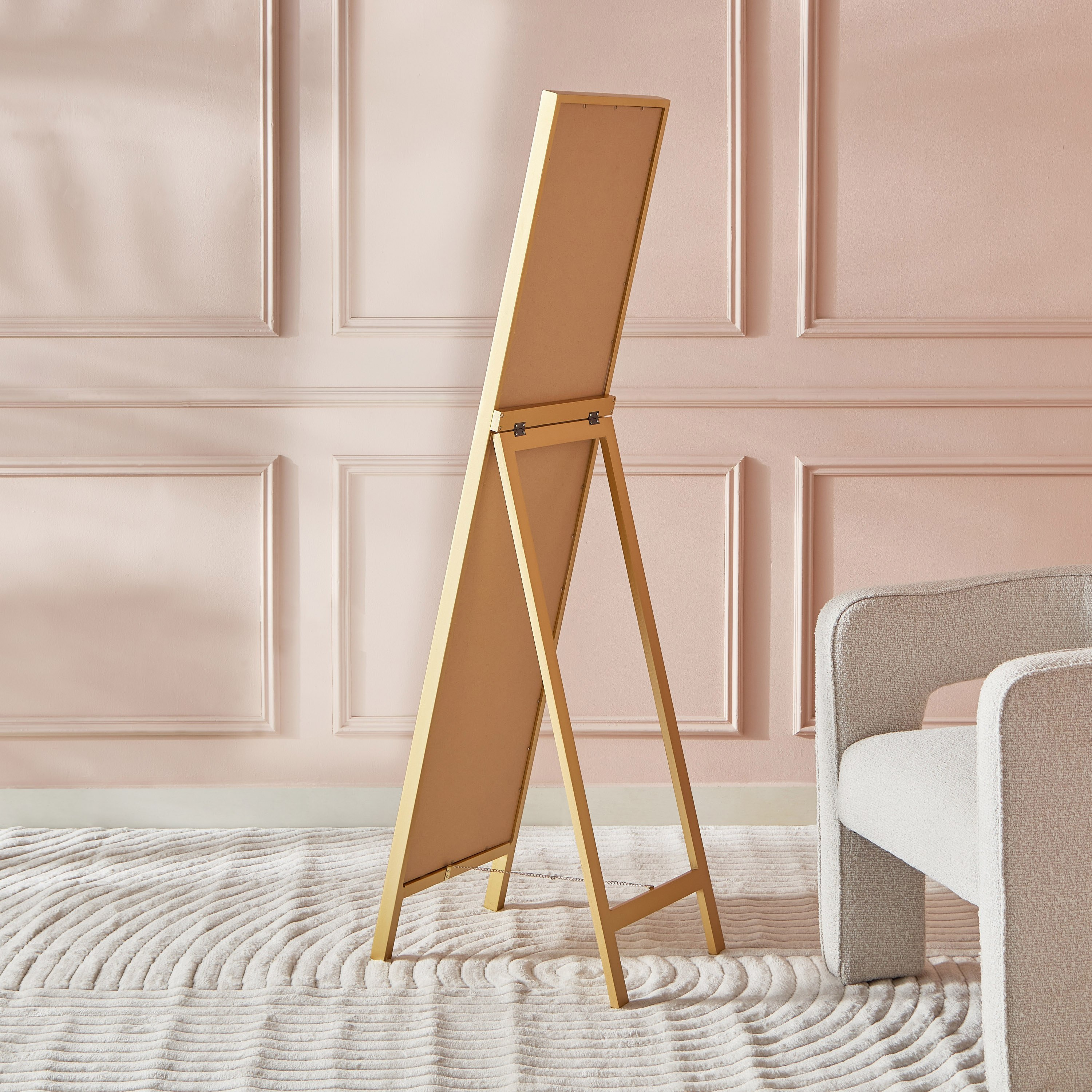 مرآة قائمة بإطار خشبي كبير من رضا - 40x160 سم-hbxhomeware-hbxdecorandfurnishings-image-3