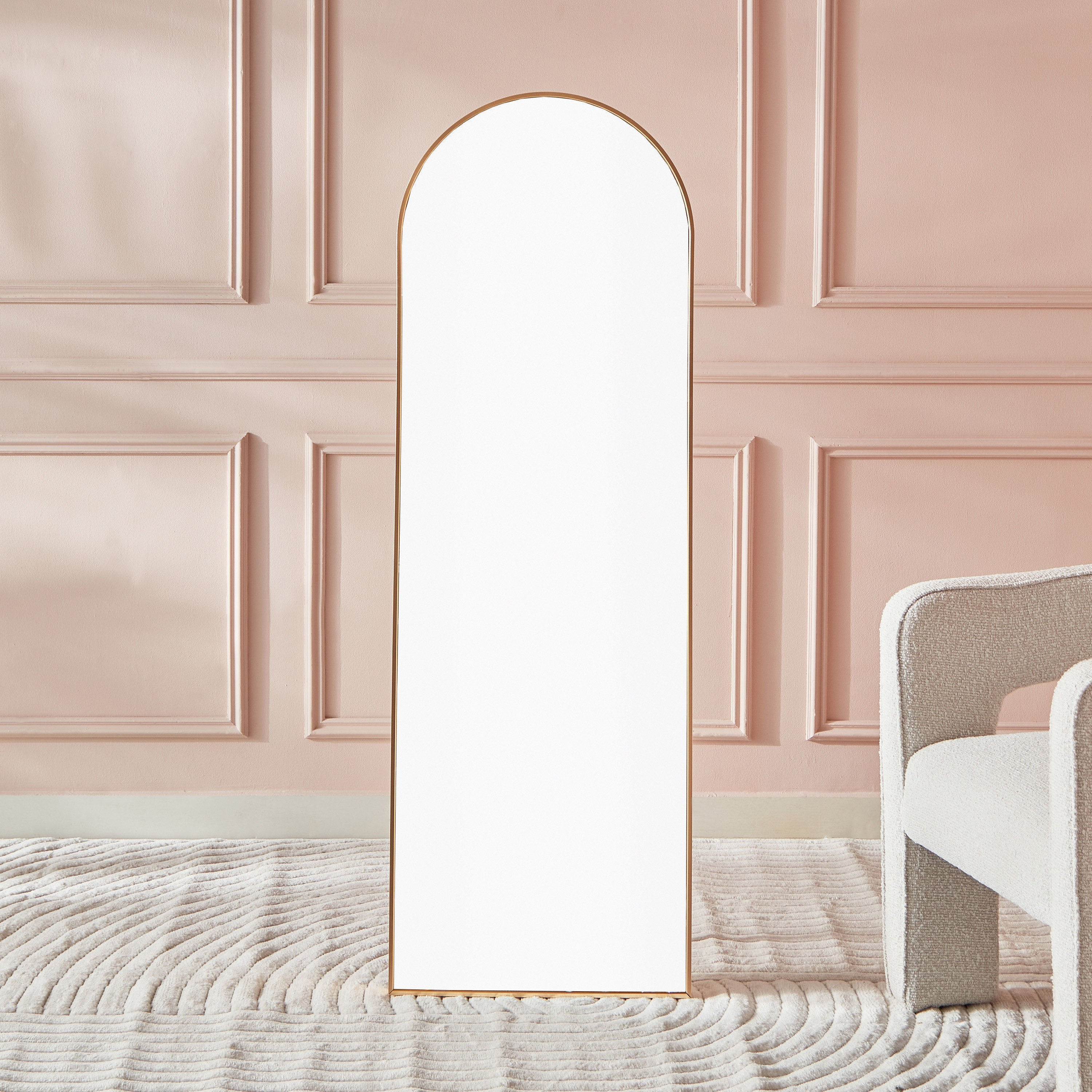 مرآة قائمة بإطار ألومنيوم كبير من رضا - 50x150 سم-hbxhomeware-hbxdecorandfurnishings-image-2