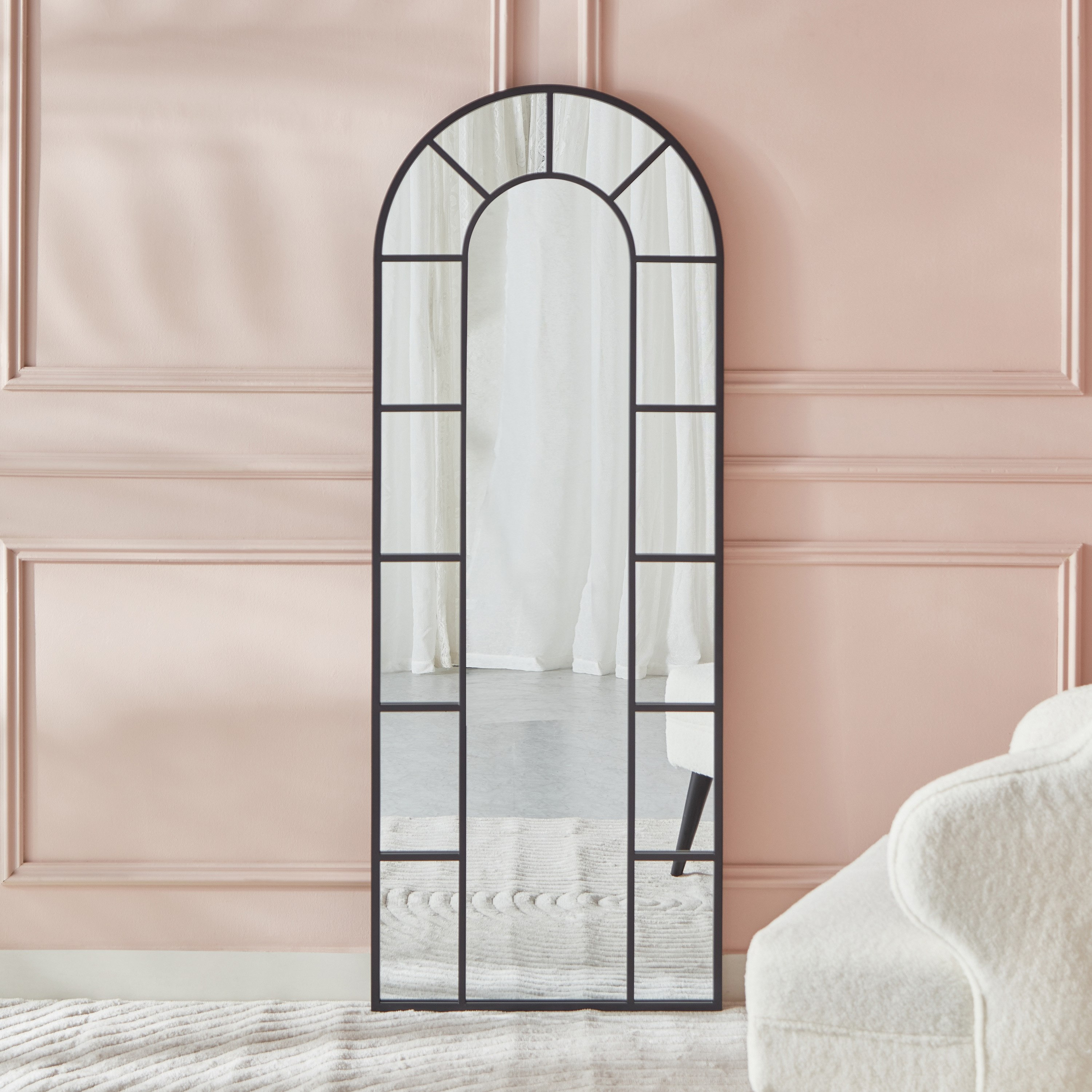 Reda Metal Frame Large Size Mirror - 61x161 cm-hbxhomeware-hbxdecorandfurnishings-image-2