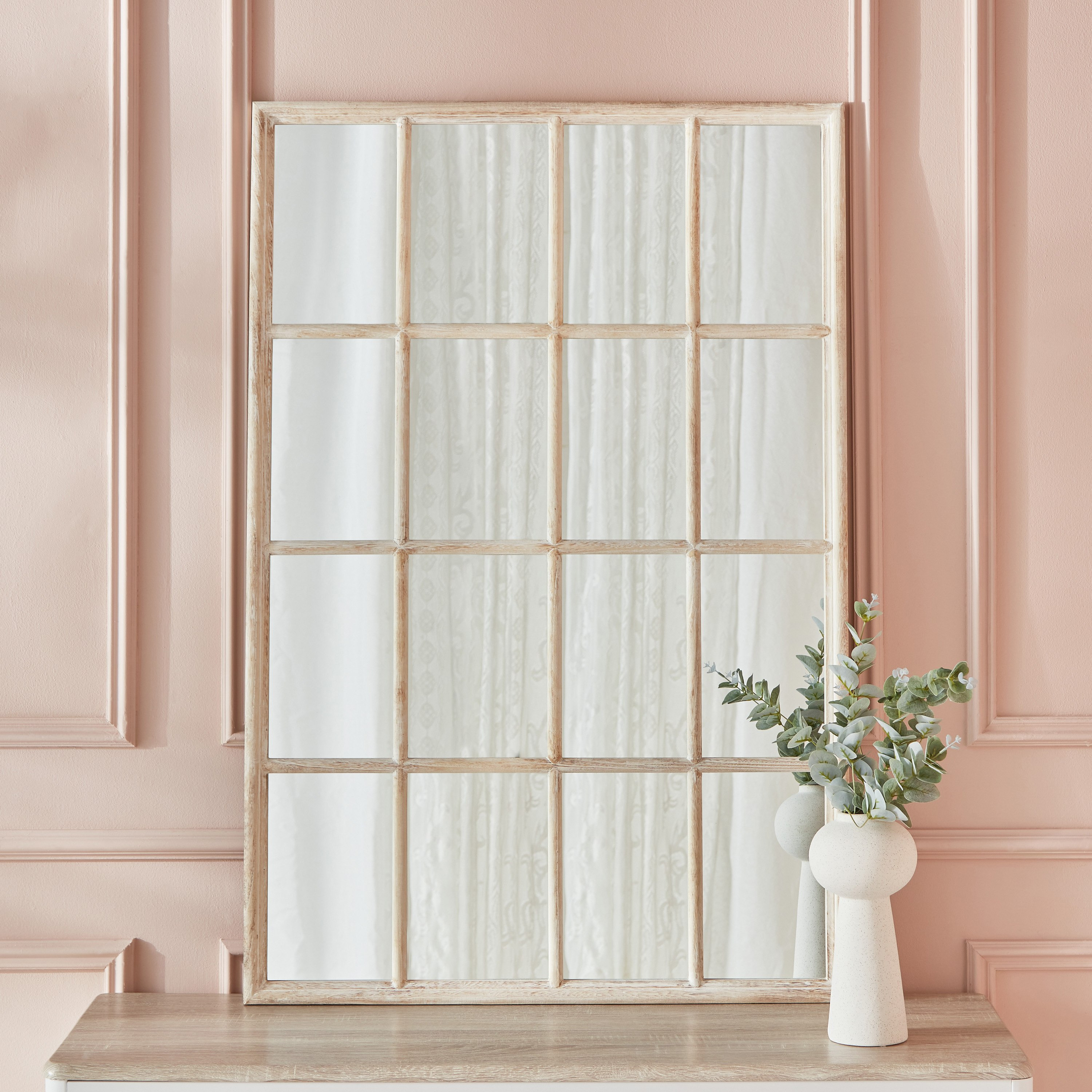 مرآة نافذة بإطار خشبي كبير من رضا - 80x120 سم-hbxhomeware-hbxdecorandfurnishings-image-2