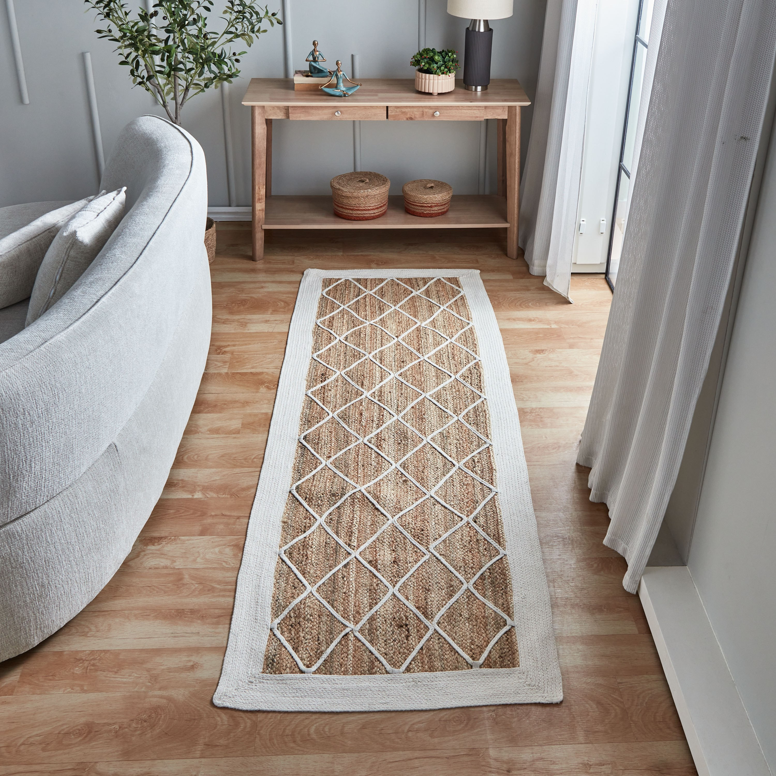 Eco Jute Handmade Rug - 80x230 cm-hbxdecorandfurnishings-floorcoverings-rugs-image-1