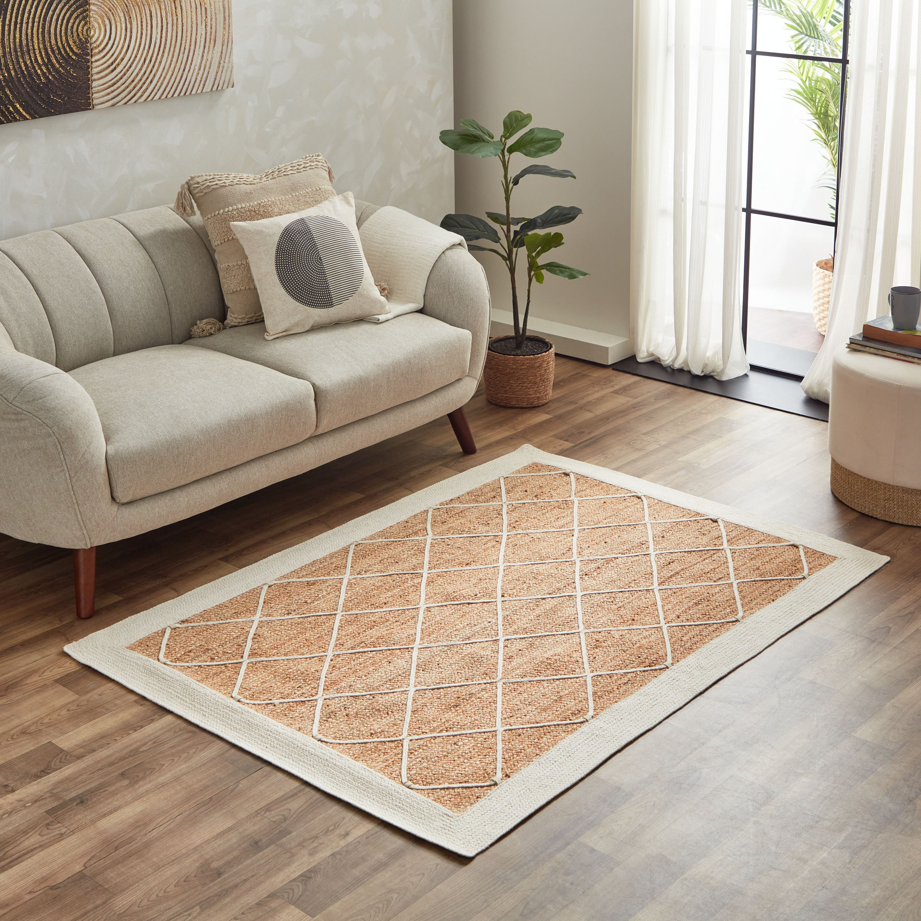 Eco Handmade Jute Rug - 120x170 cm-hbxdecorandfurnishings-floorcoverings-rugs-image-1