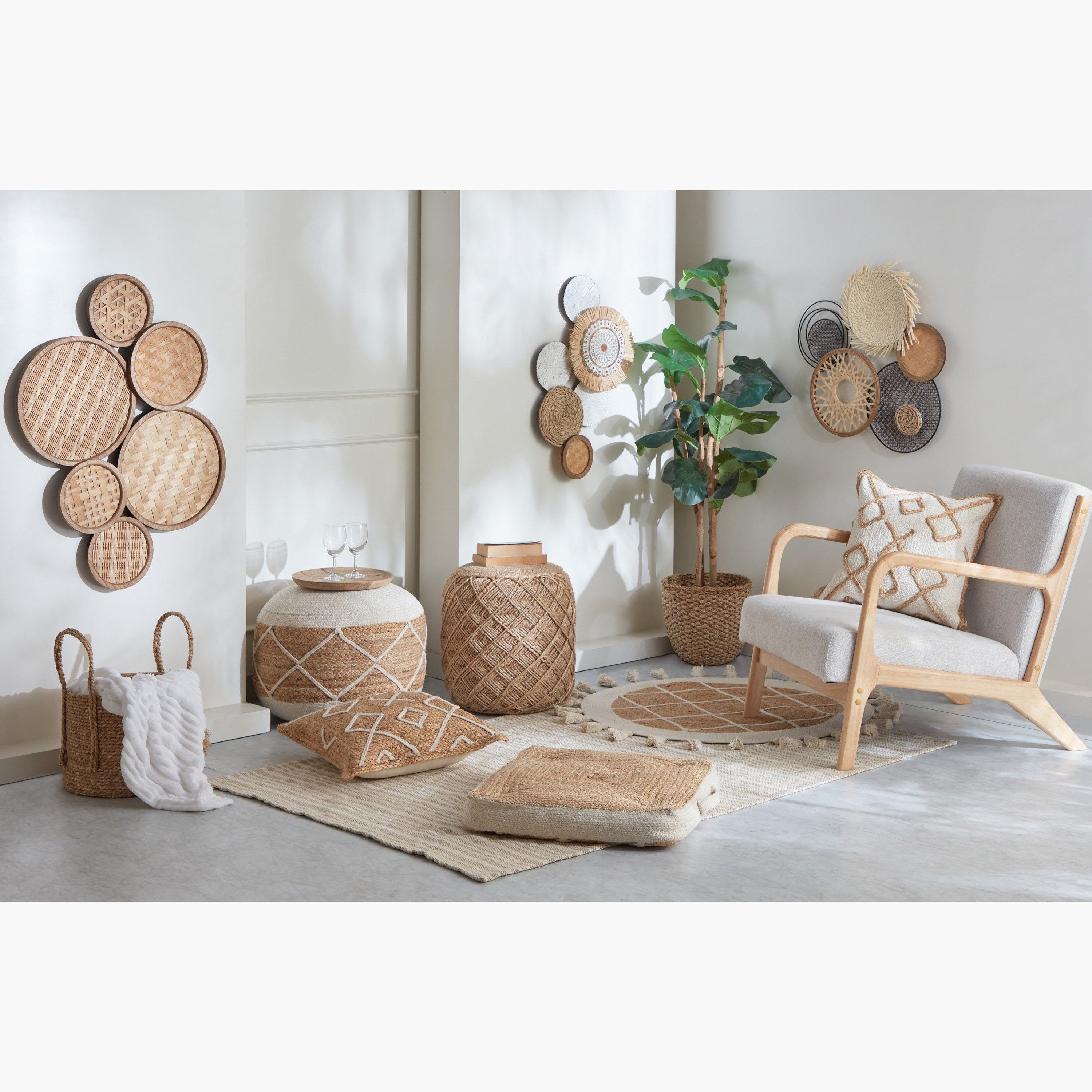 Eco Handmade Jute Pouf - 50x50x35 cm-hbxfurniture-kidsroom-kidsbeanbags-image-5