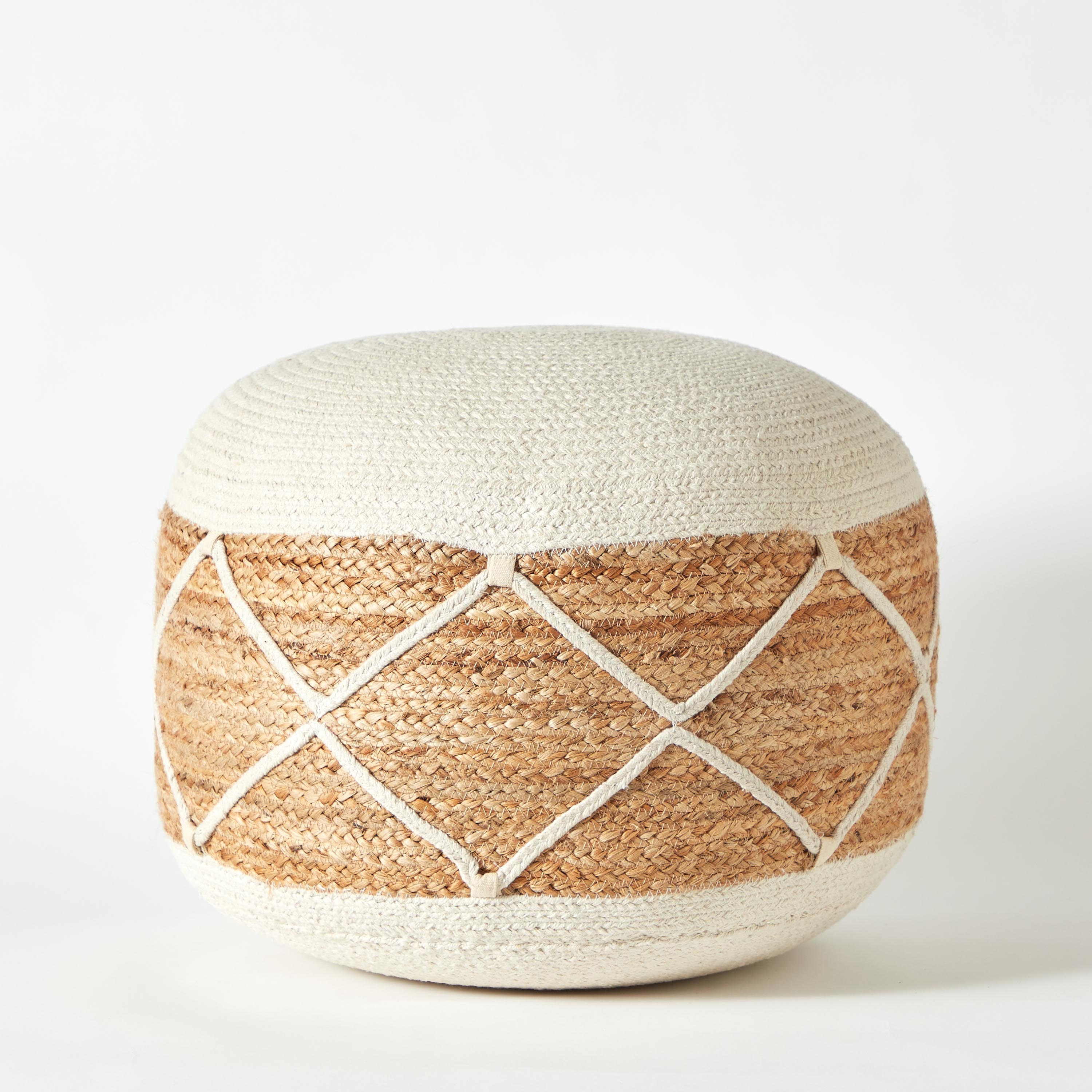 Eco Handmade Jute Pouf - 50x50x35 cm-hbxfurniture-kidsroom-kidsbeanbags-image-6