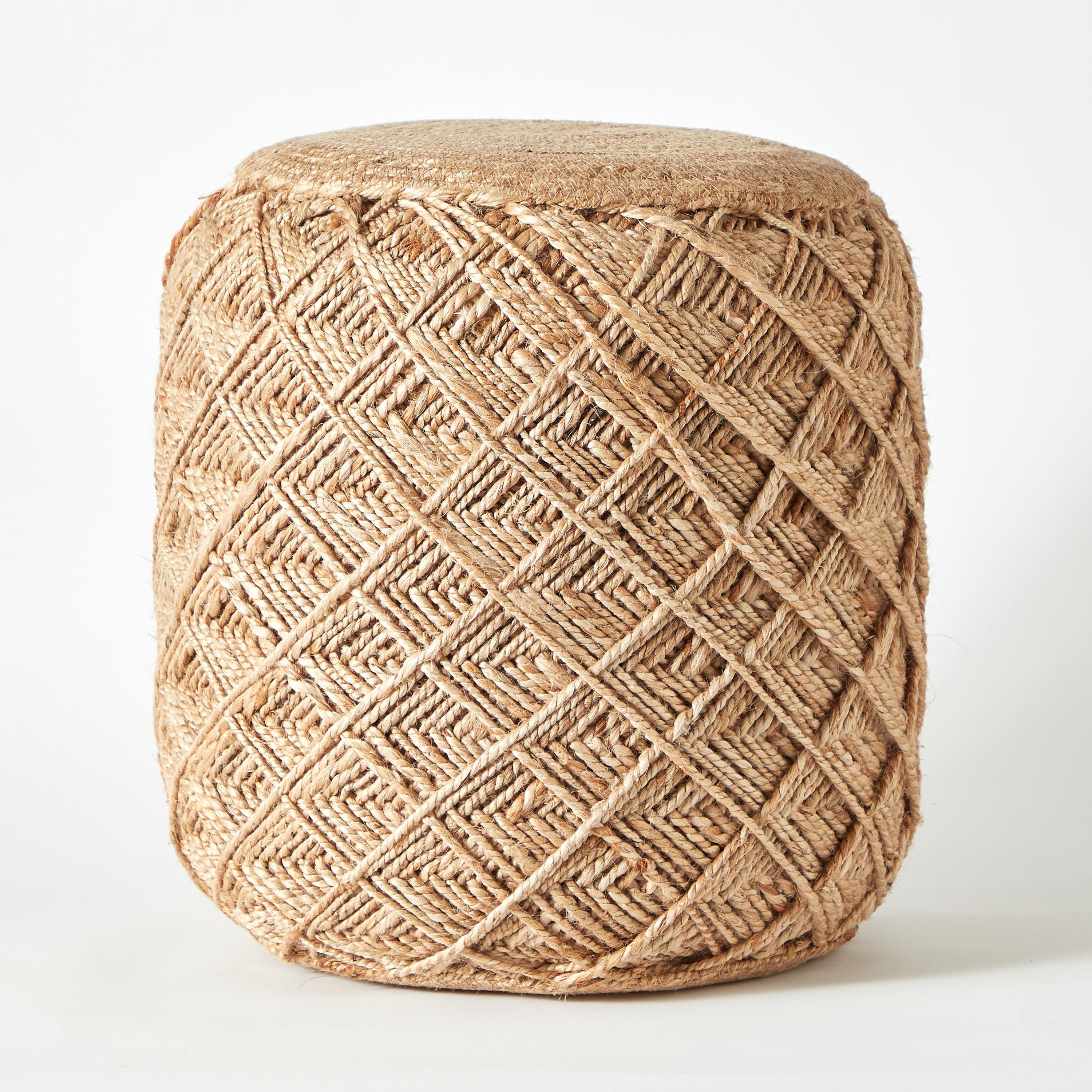 Jute deals pouf target