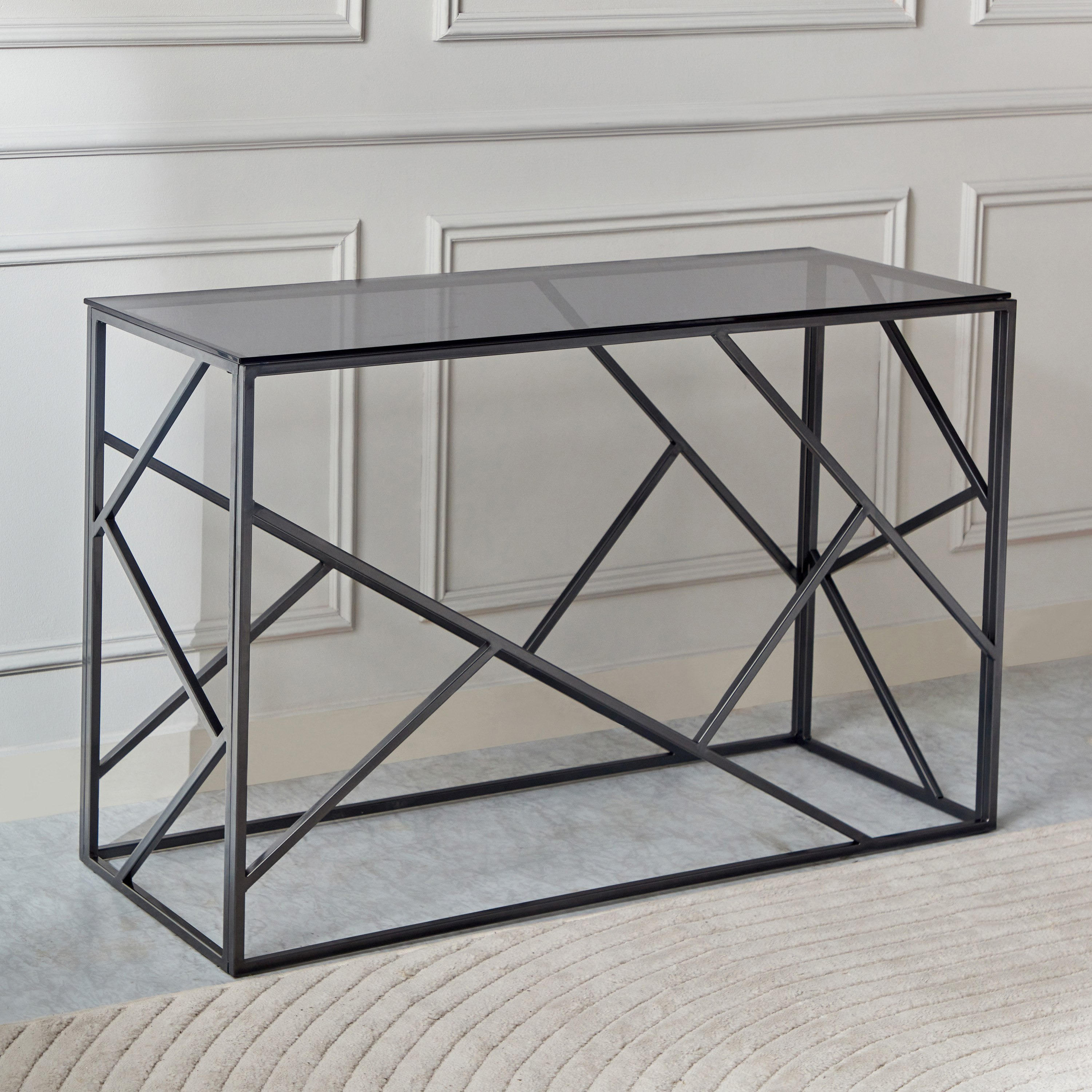 Melody Glass Top Console Table-hbxfurniture-tablesandstands-consoletables-image-2