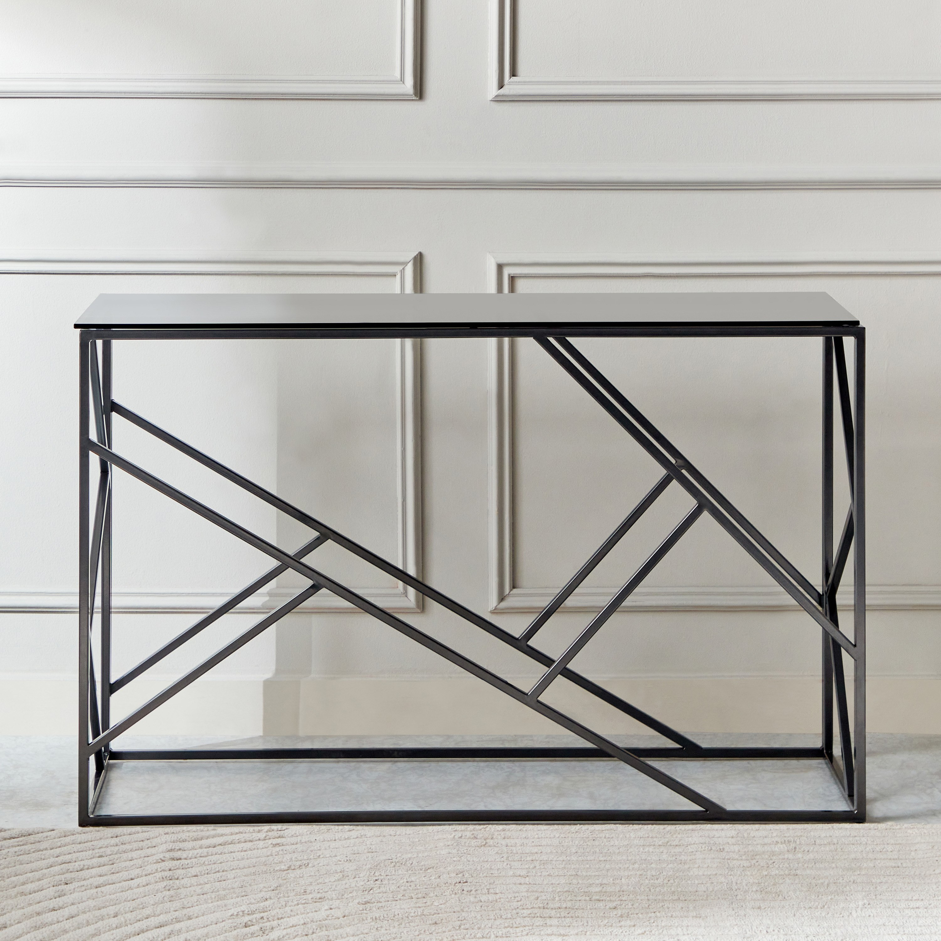 Melody Glass Top Console Table-hbxfurniture-tablesandstands-consoletables-image-3