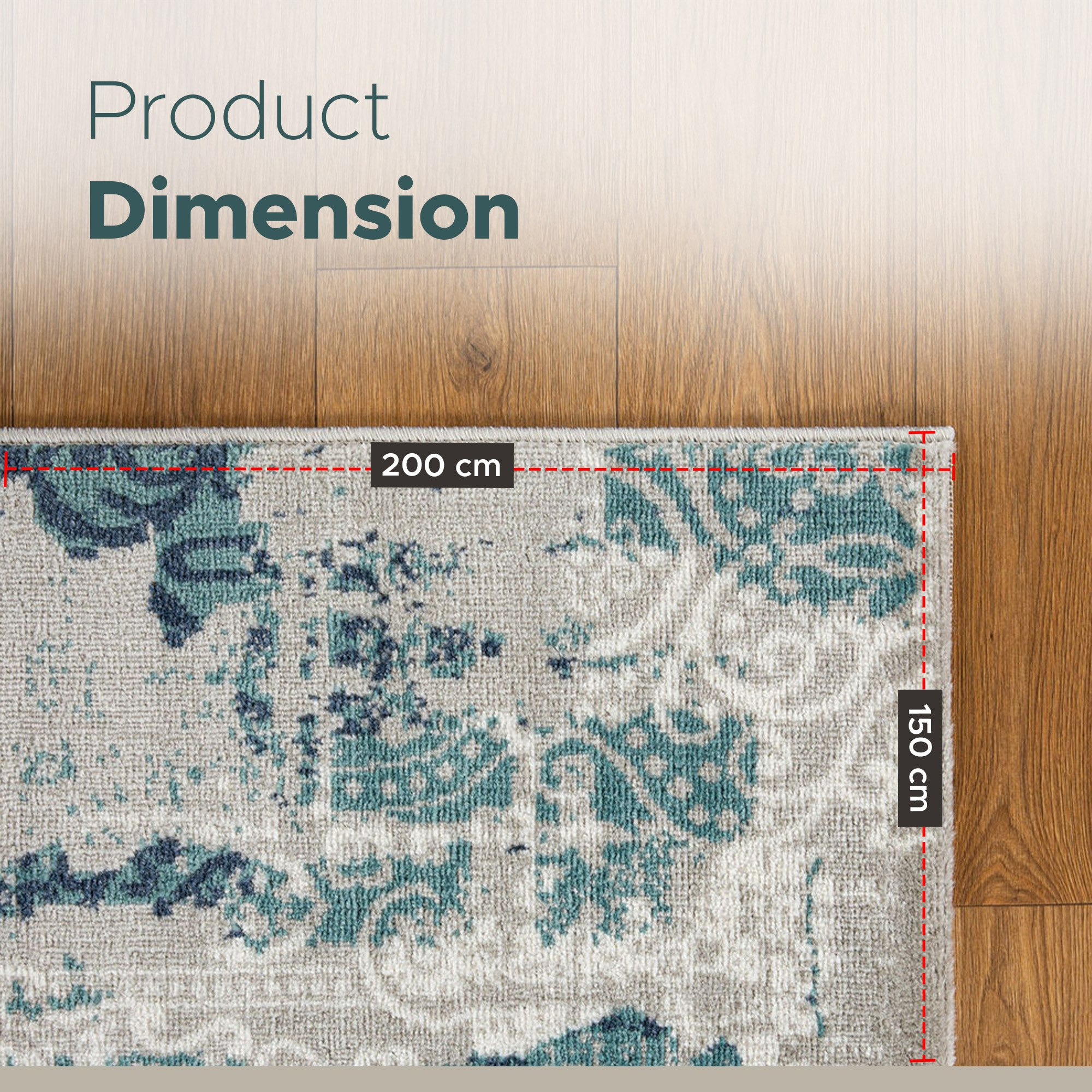 Mahreen Faria Stain Resistant Polypropylene Rug - 150x200 cm-hbxdecorandfurnishings-floorcoverings-rugs-image-7