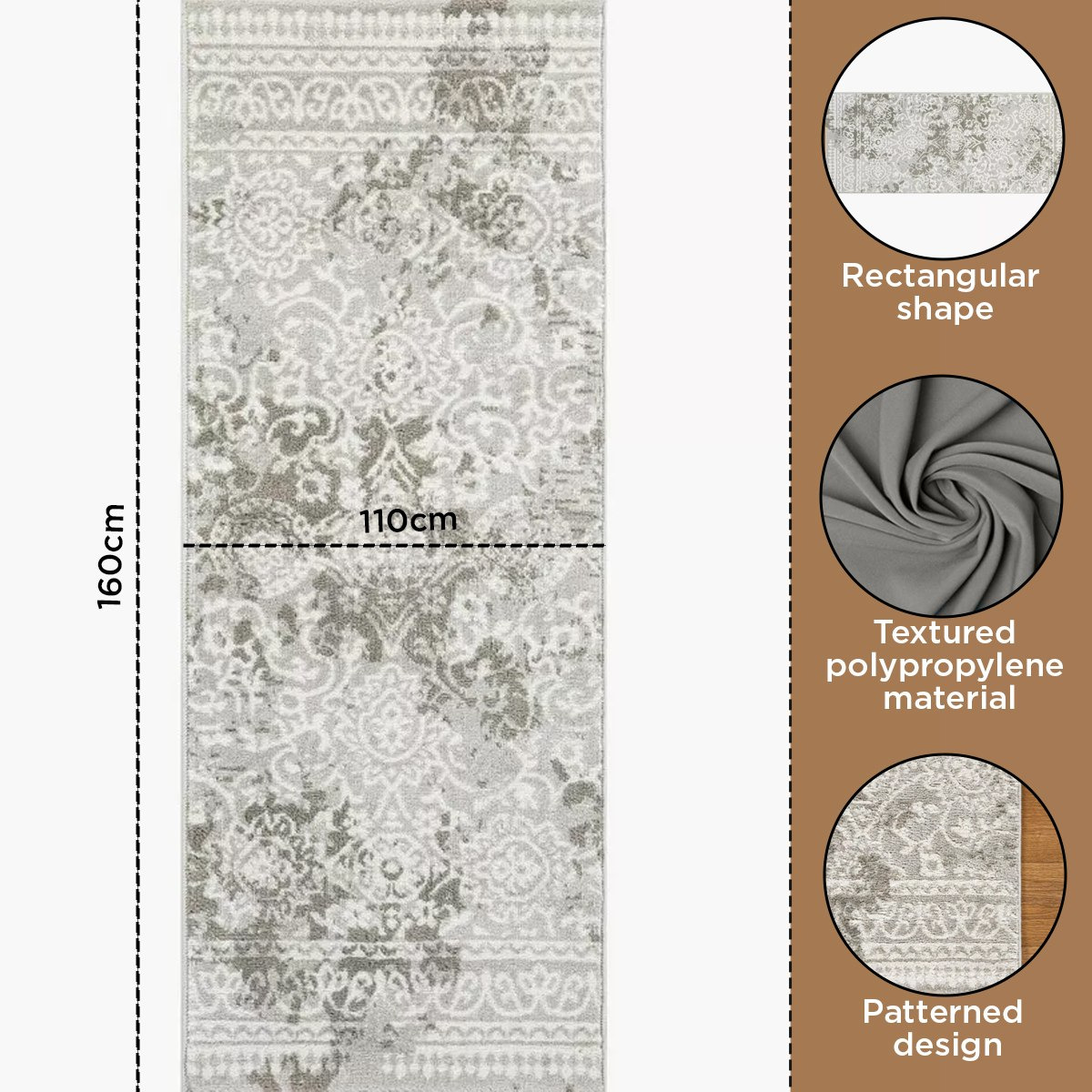 سجادة بولي بروبيلين مقاومة للبقع فلورا من ماهرين - 110x160 سم-hbxdecorandfurnishings-floorcoverings-rugs-image-7