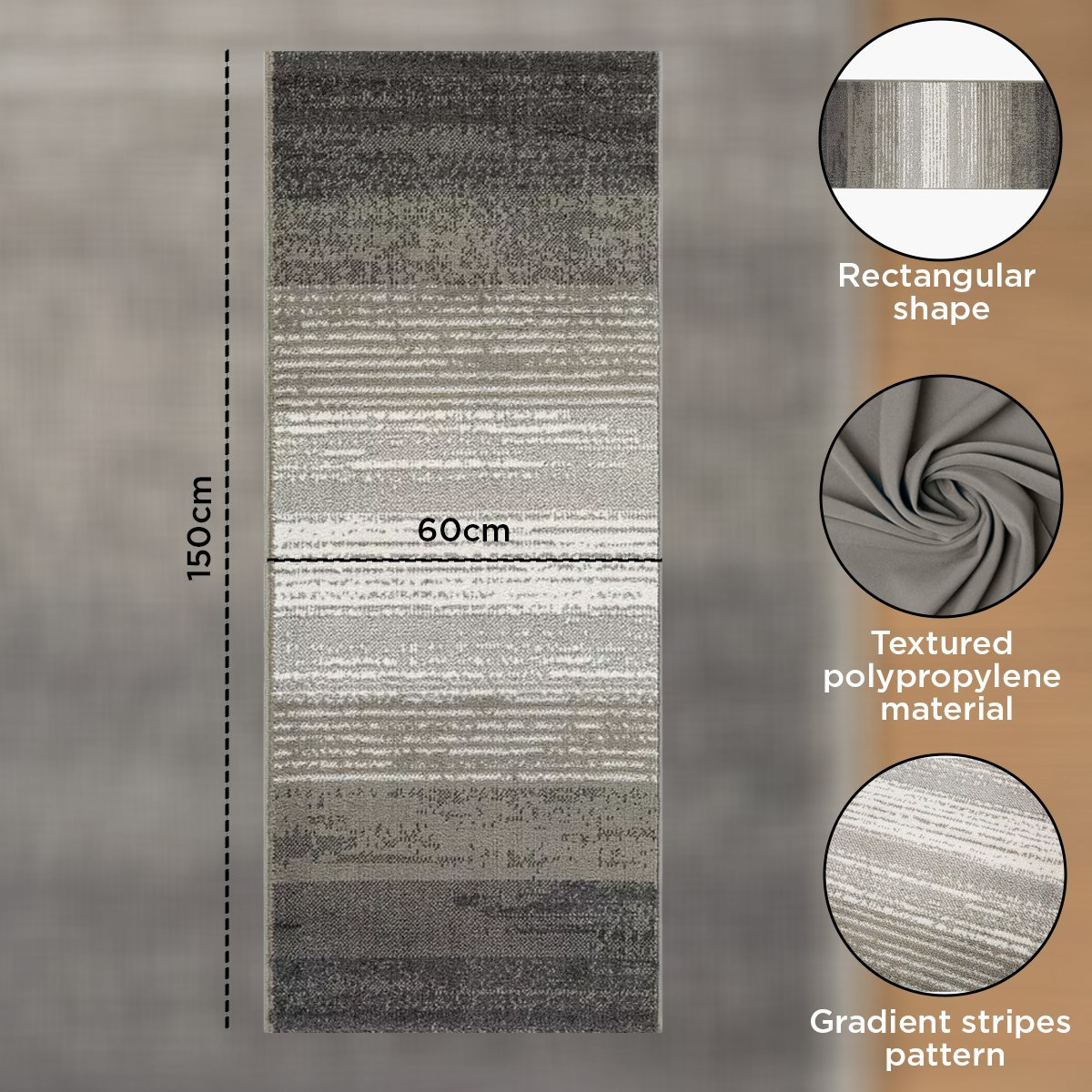 سجادة بولي بروبيلين مقاومة للبقع مخططة من ماهرين - 60x150 سم-hbxdecorandfurnishings-floorcoverings-rugs-image-8