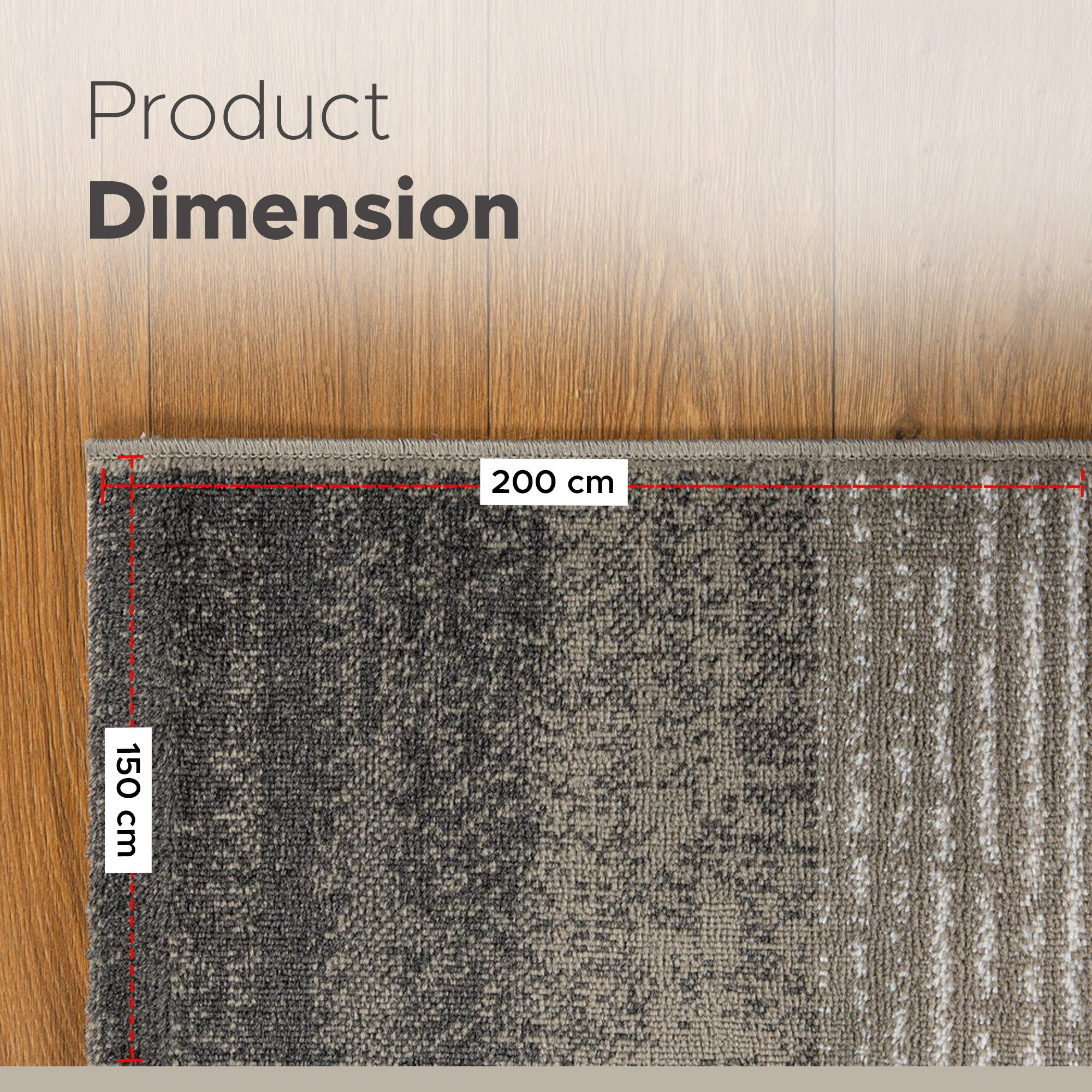 سجادة بولي بروبيلين مقاومة للبقع مخططة من ماهرين - 150x200 سم-hbxdecorandfurnishings-floorcoverings-rugs-image-9