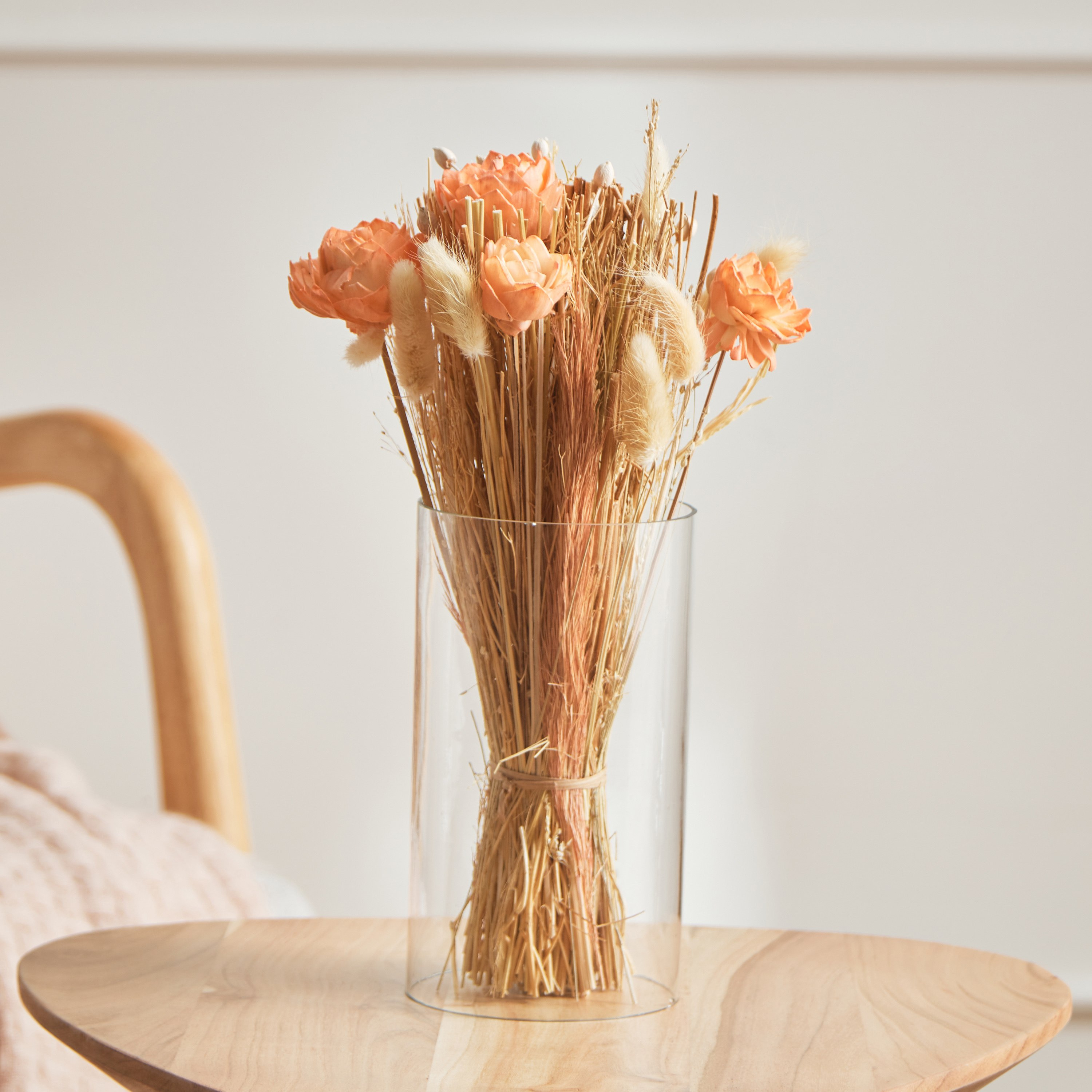 Miley Hand Tied Round Bouquet - 14x14x30 cm-hbxdecorandfurnishings-homeaccessories-artificialflowersandplants-image-1