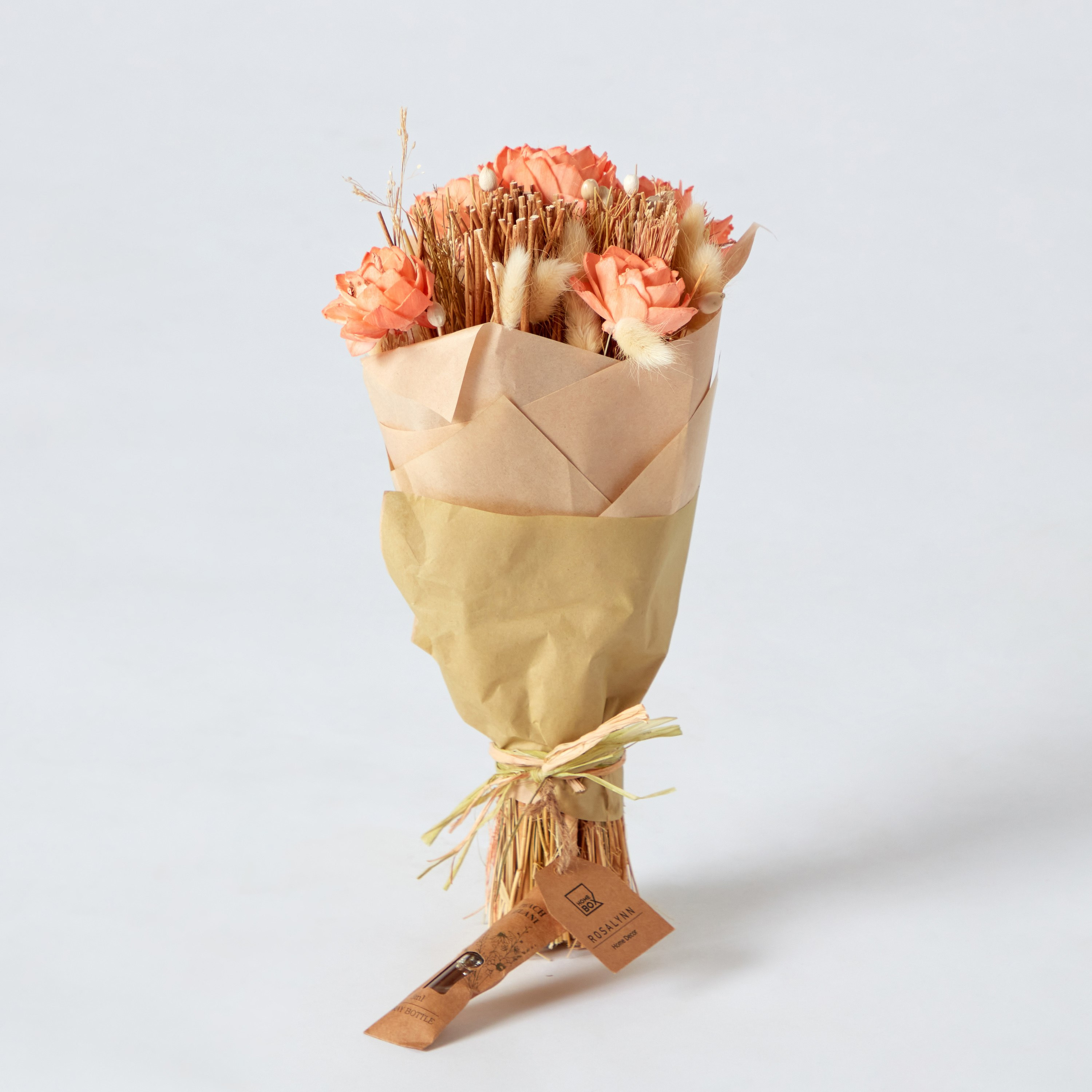 Miley Hand Tied Round Bouquet - 14x14x30 cm-hbxdecorandfurnishings-homeaccessories-artificialflowersandplants-image-4