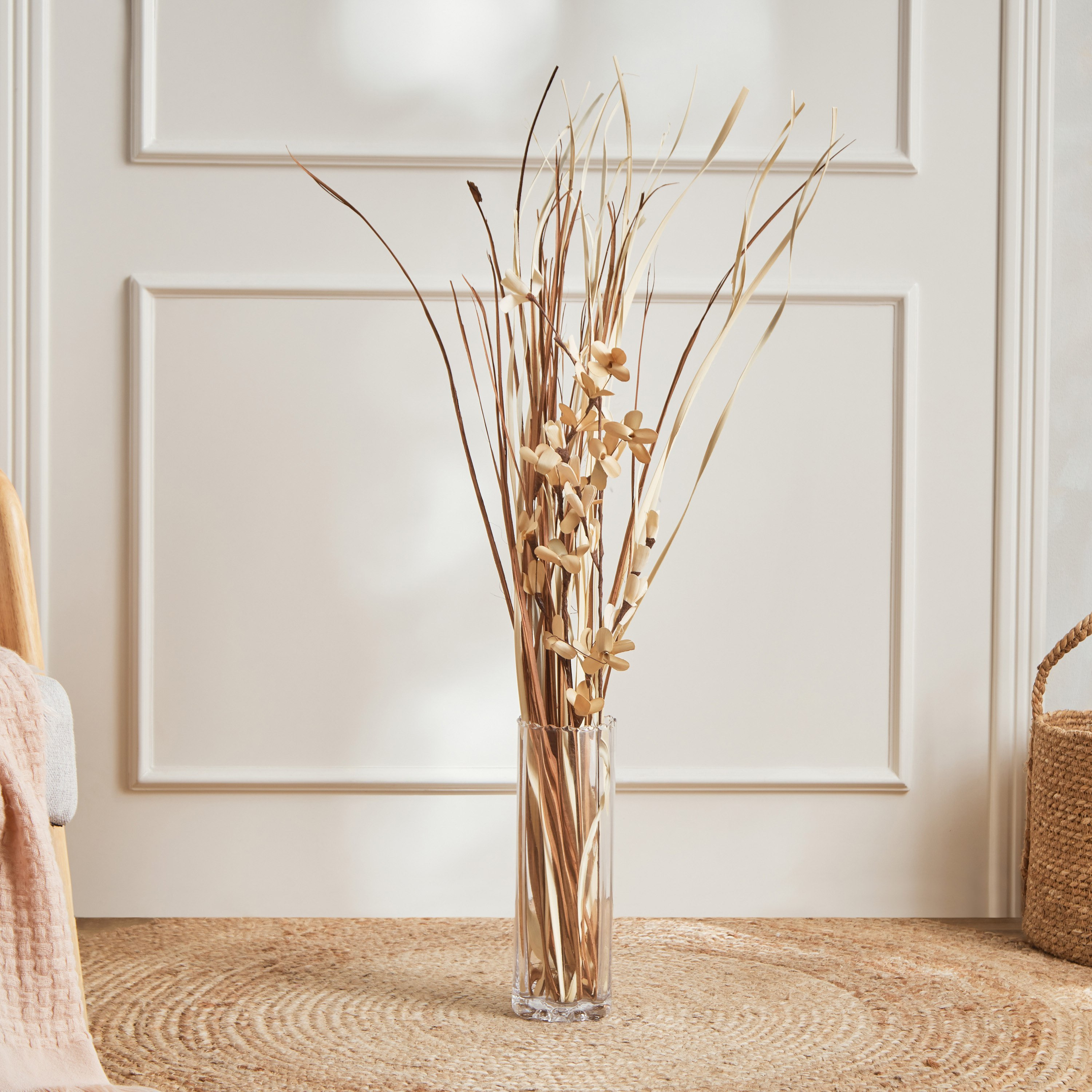 باقة أوراق النخيل للديكور من مايلي - 14x14x90 سم-hbxdecorandfurnishings-homeaccessories-artificialflowersandplants-image-1