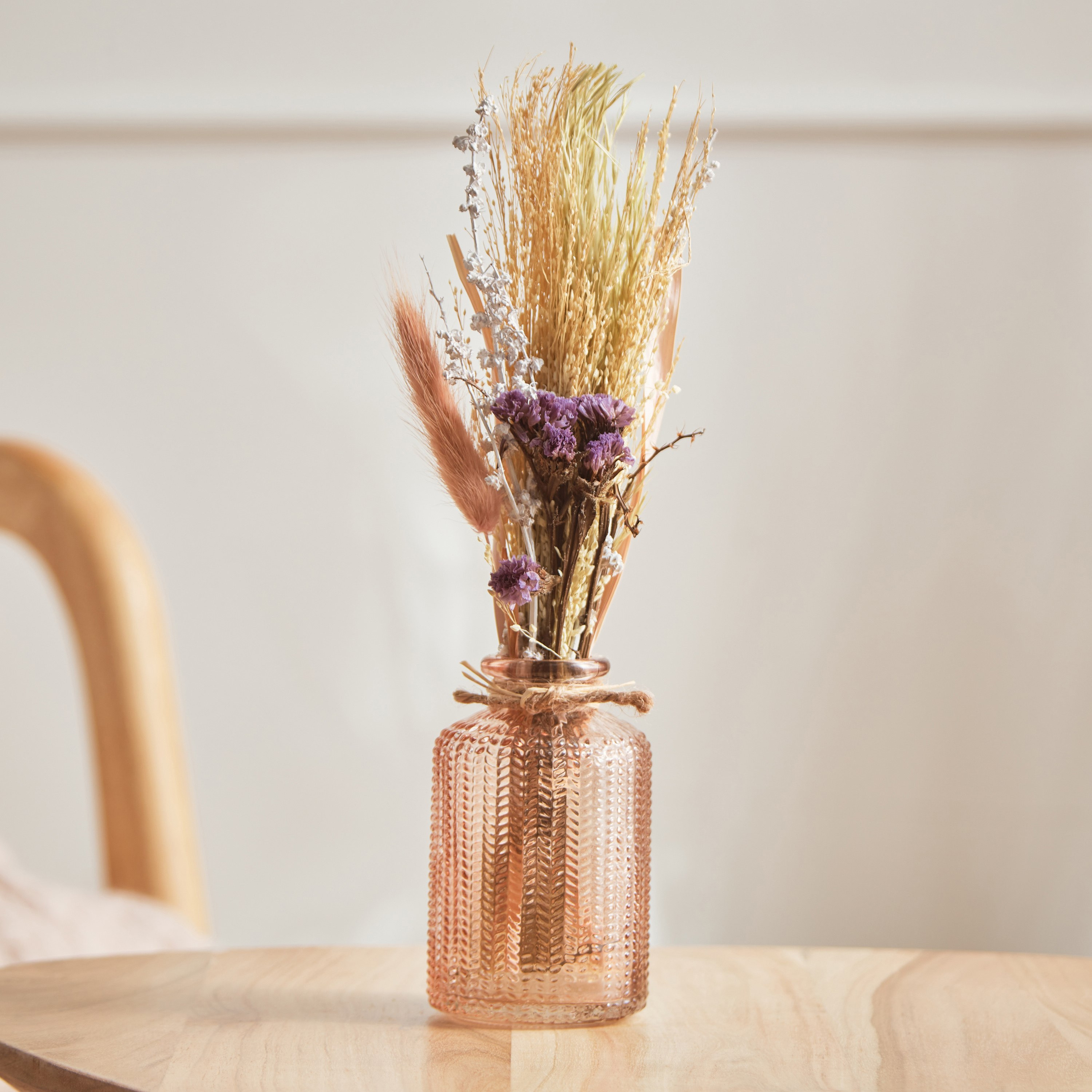 Miley Papebox Lavender Flower Arrangement - 9x8.5x27.5 cm-hbxdecorandfurnishings-homeaccessories-artificialflowersandplants-image-1