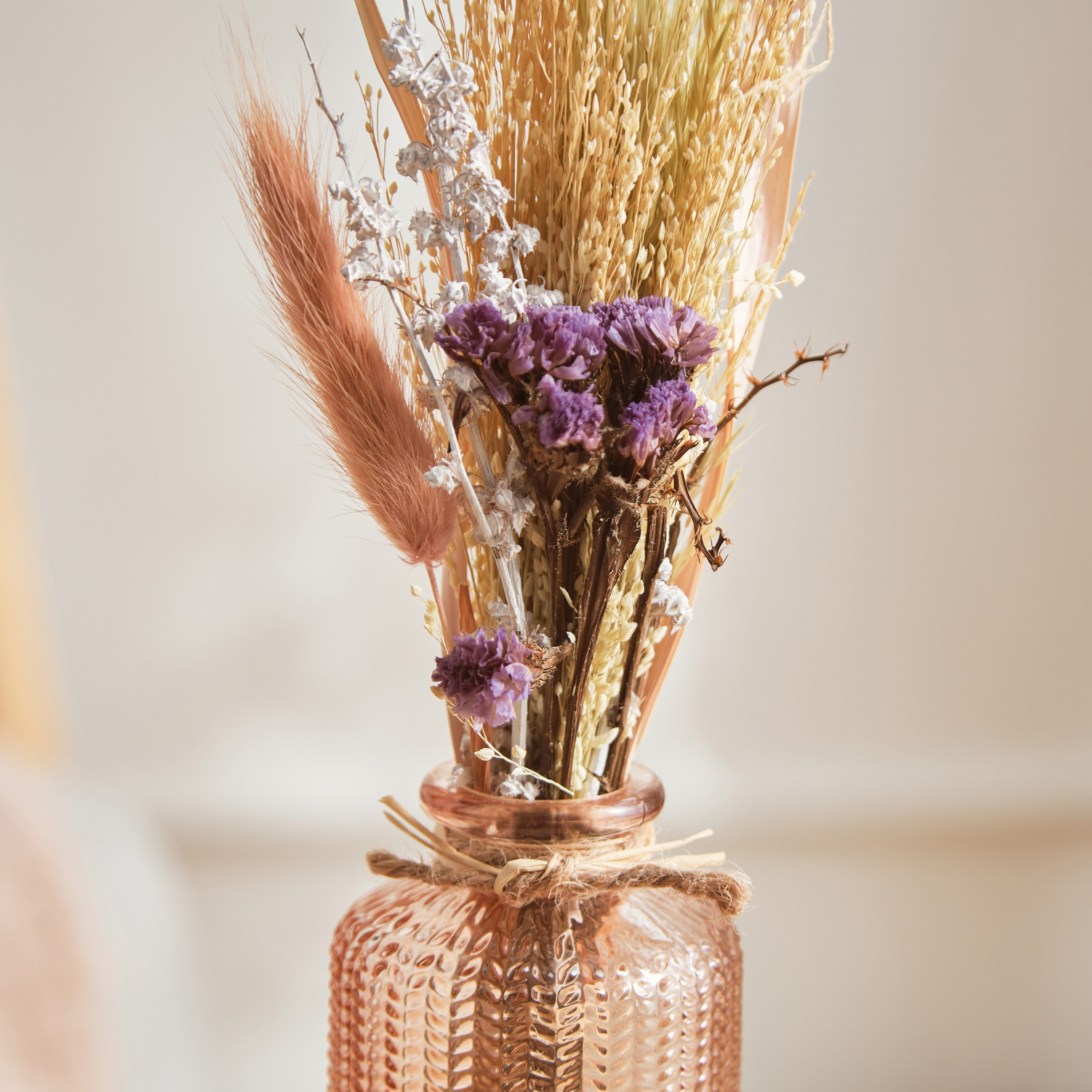 Miley Papebox Lavender Flower Arrangement - 9x8.5x27.5 cm-hbxdecorandfurnishings-homeaccessories-artificialflowersandplants-image-2