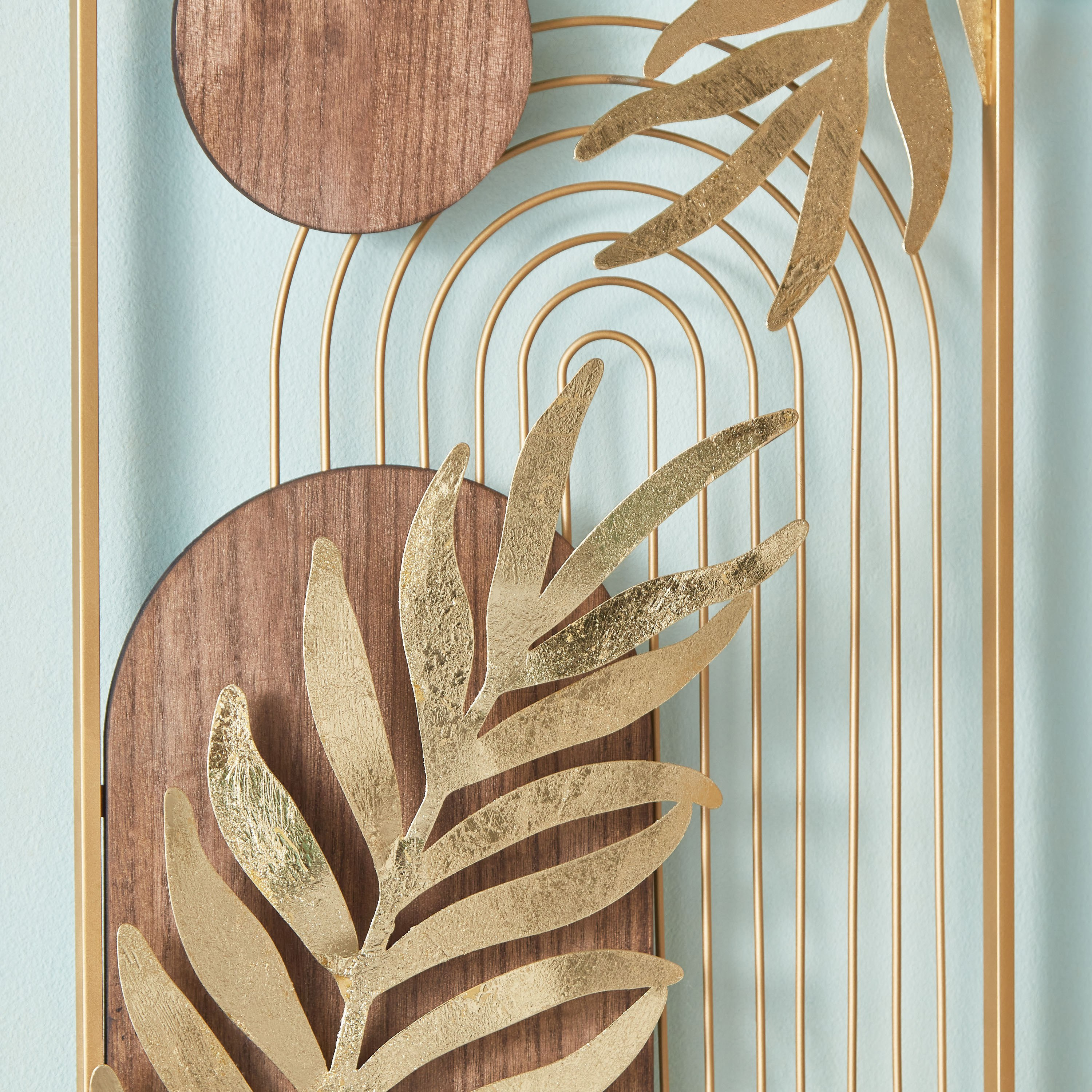 Tisso Metal and Wood Decorative Wall Accent - 34.9x55.9x2.5 cm-hbxlivingroom-walldecor-wallart-image-3