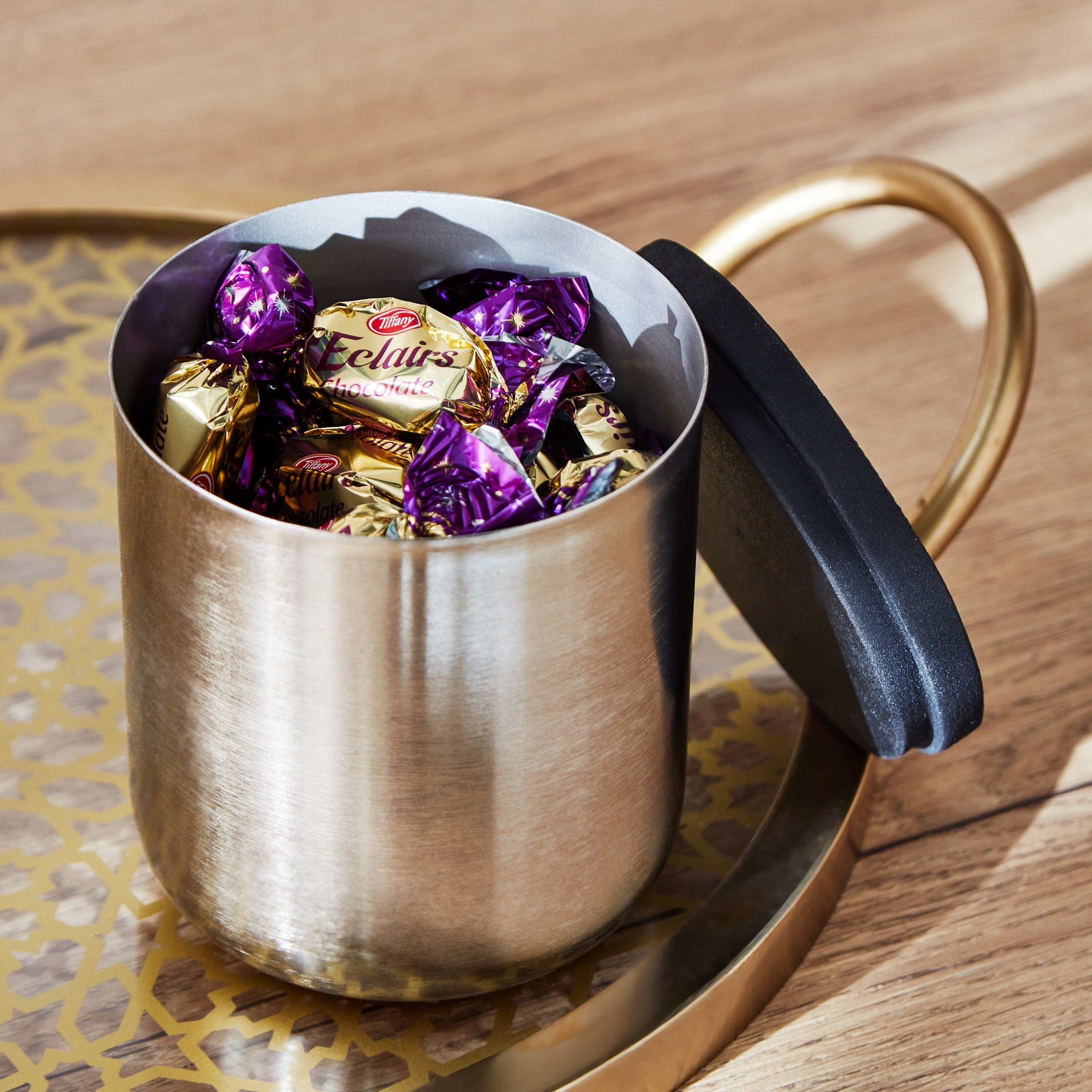 Verve Metal Decorative Box with Wooden Lid - 9.5x9x11 cm-hbxhomeware-homedecor-figurinesandornaments-image-2
